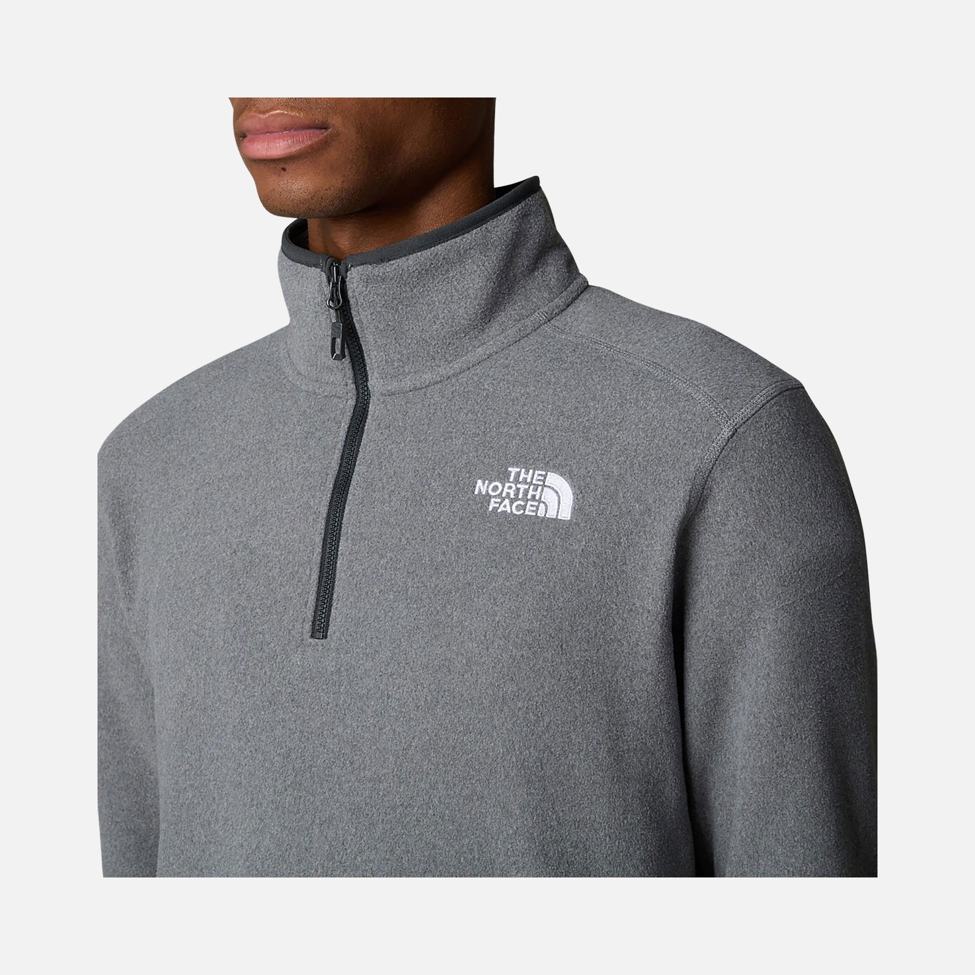 North Face 100 Glacier Fleece 1/4 Zip Erkek Sweatshirt