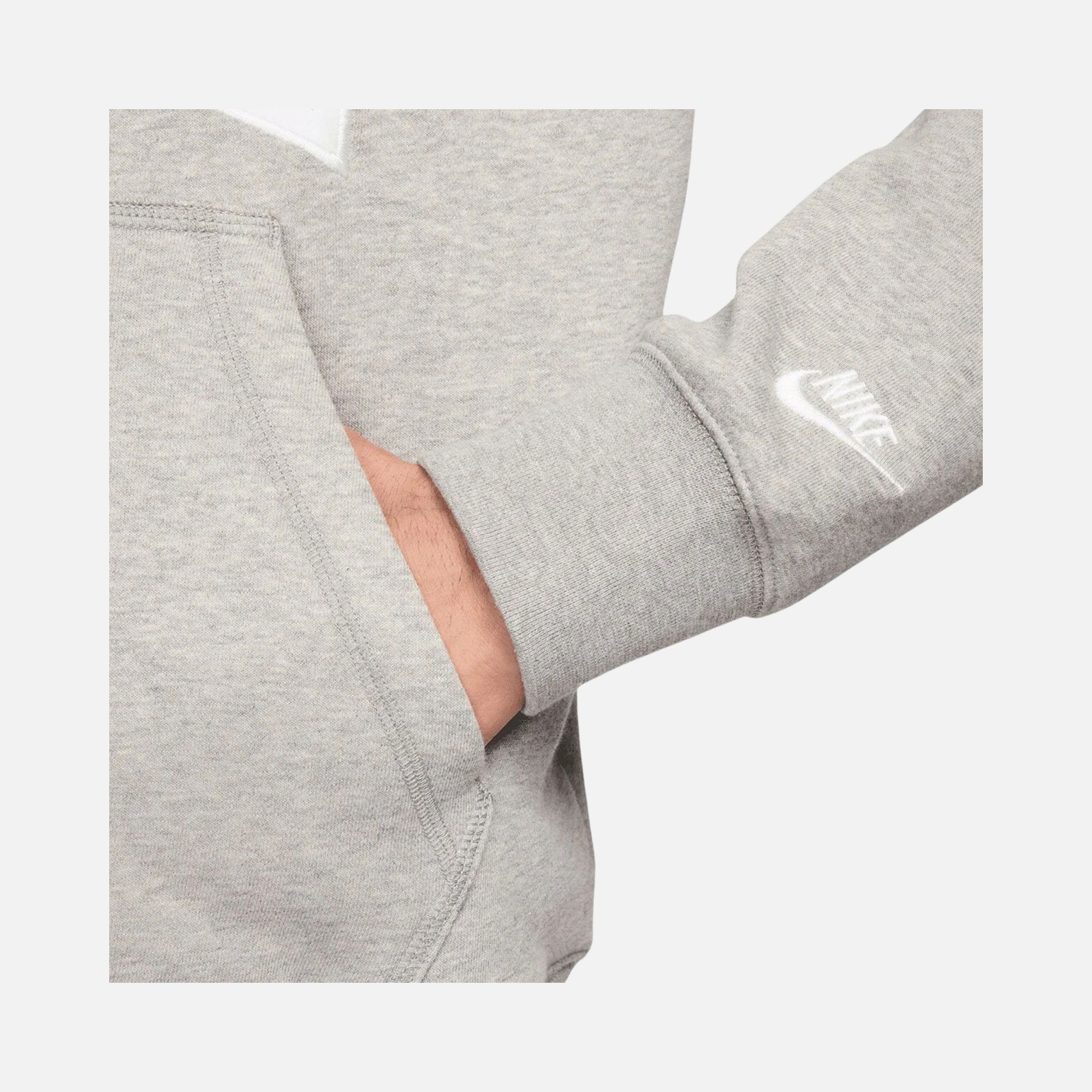 Nike Sportswear Club+ Fleece Buttoned Polo Collar Long-Sleeve Erkek Sweatshirt