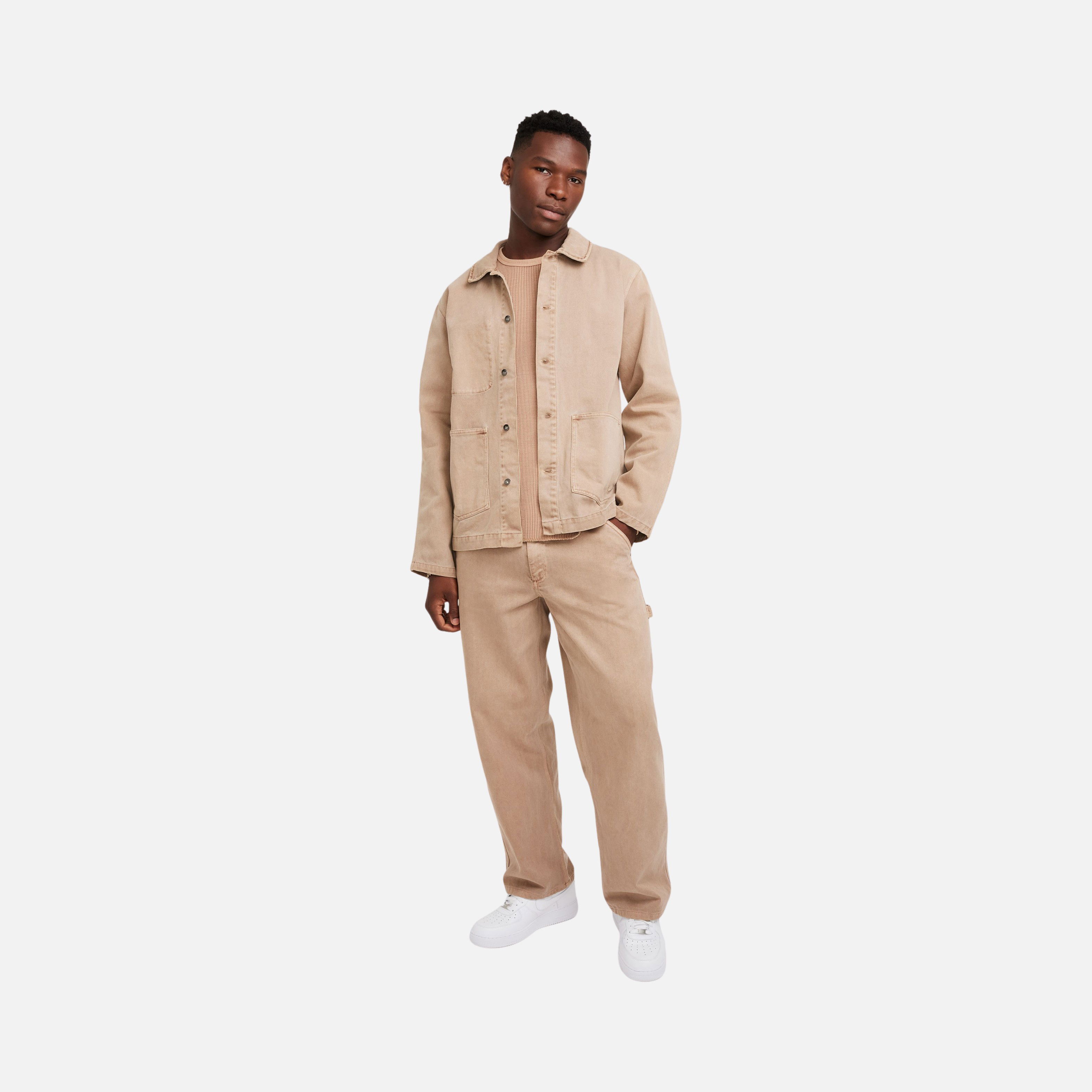 Nike Sportswear Life Chore Coat Unlined Dye Canvas Woven Fabric Full-Buttoned Erkek Ceket