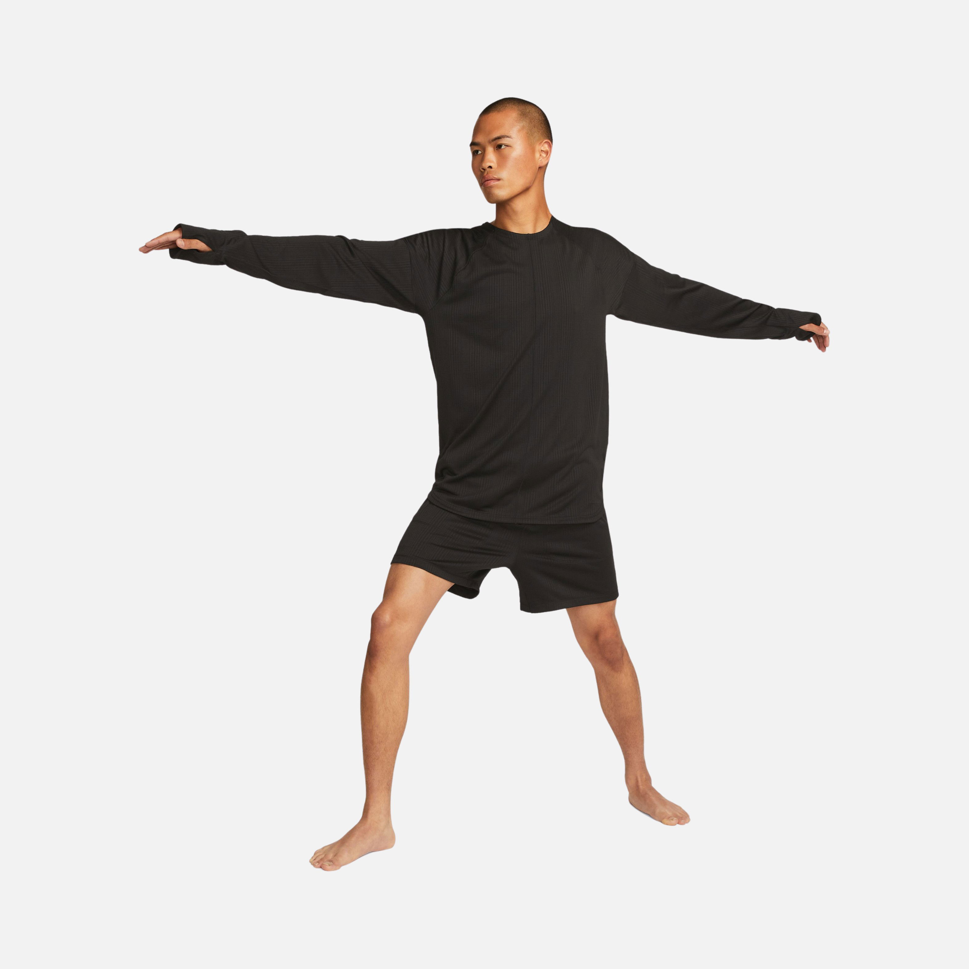 Nike Yoga Dri-Fit Statement Jersey Crew Training Long-Sleeve Erkek Tişört