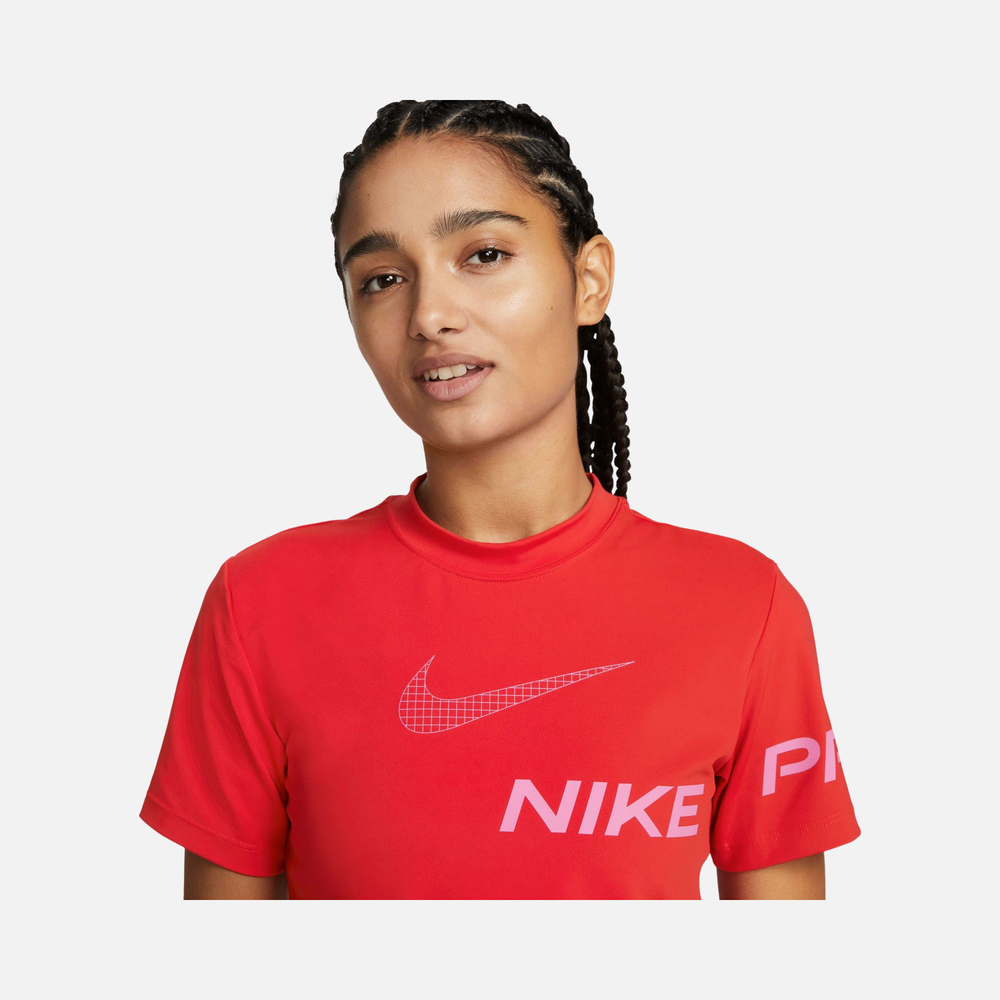 Nike Pro Dri-Fit Cropped Graphic Training Short-Sleeve Kadın Tişört