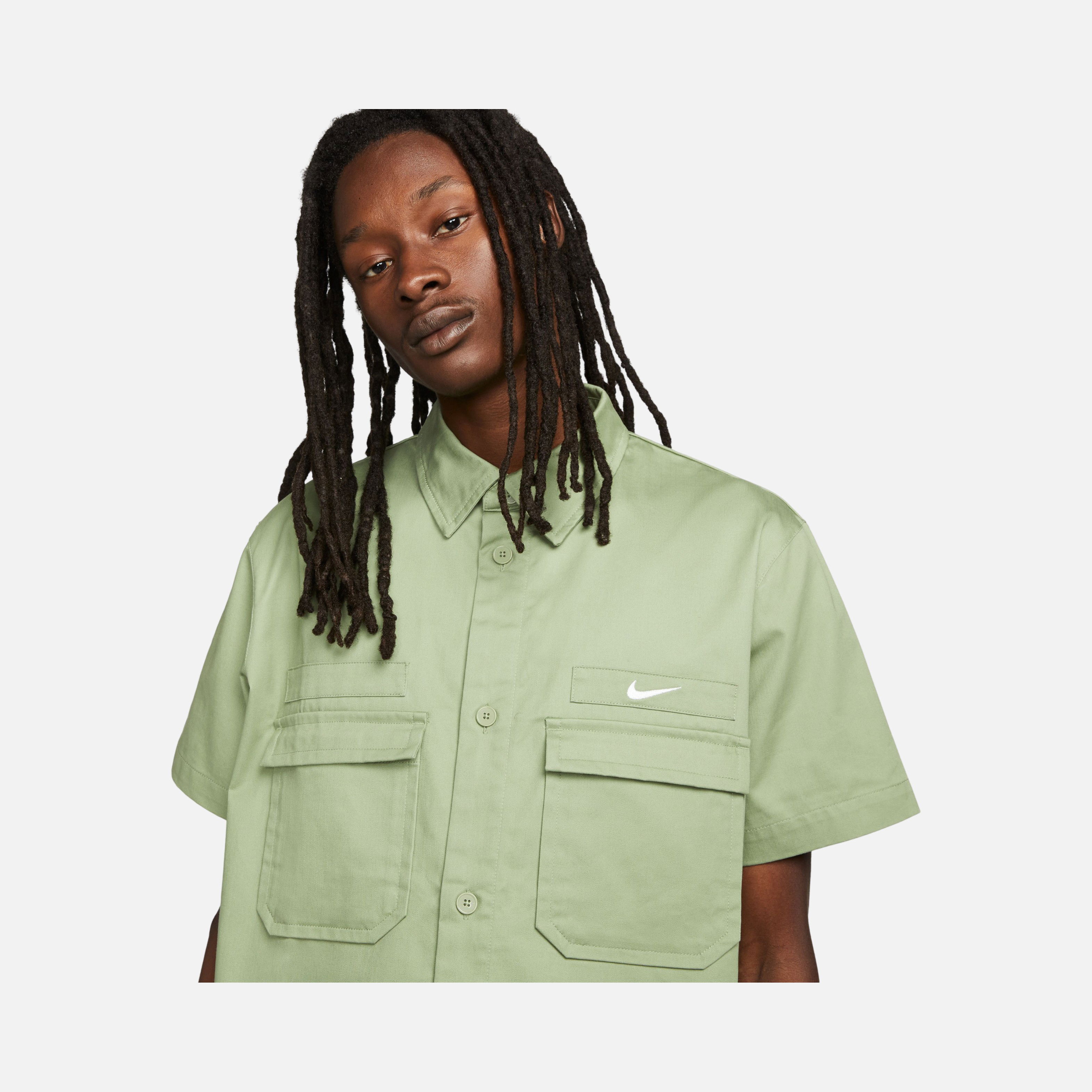 Nike Sportswear Woven Military Button-Down Short-Sleeve Erkek Gömlek