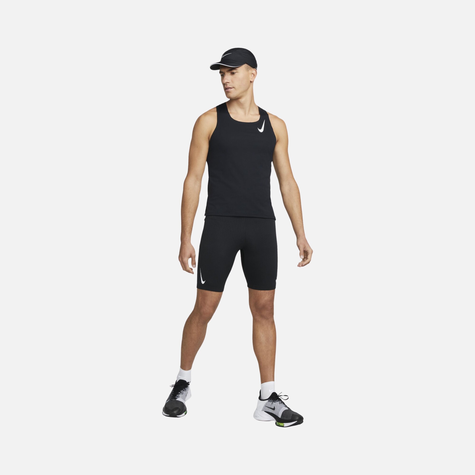 Nike Dri-Fit ADV AeroSwift 1/2-Length Running Racing Erkek Tayt