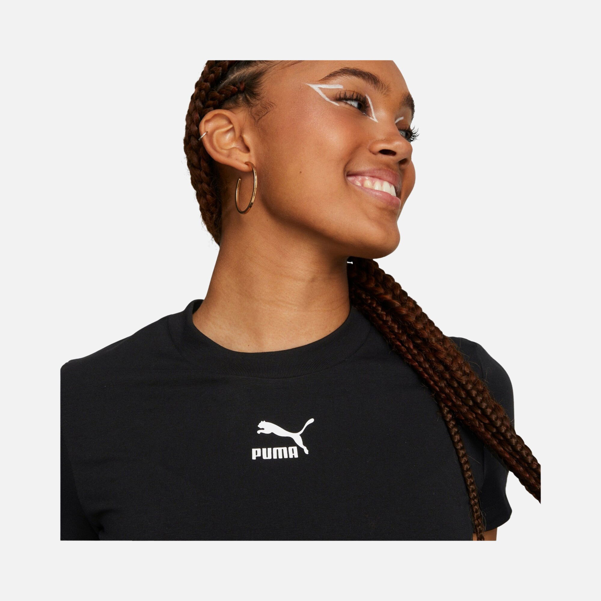 Puma Sportswear Classics Slim Short-Sleeve Kadın Tişört