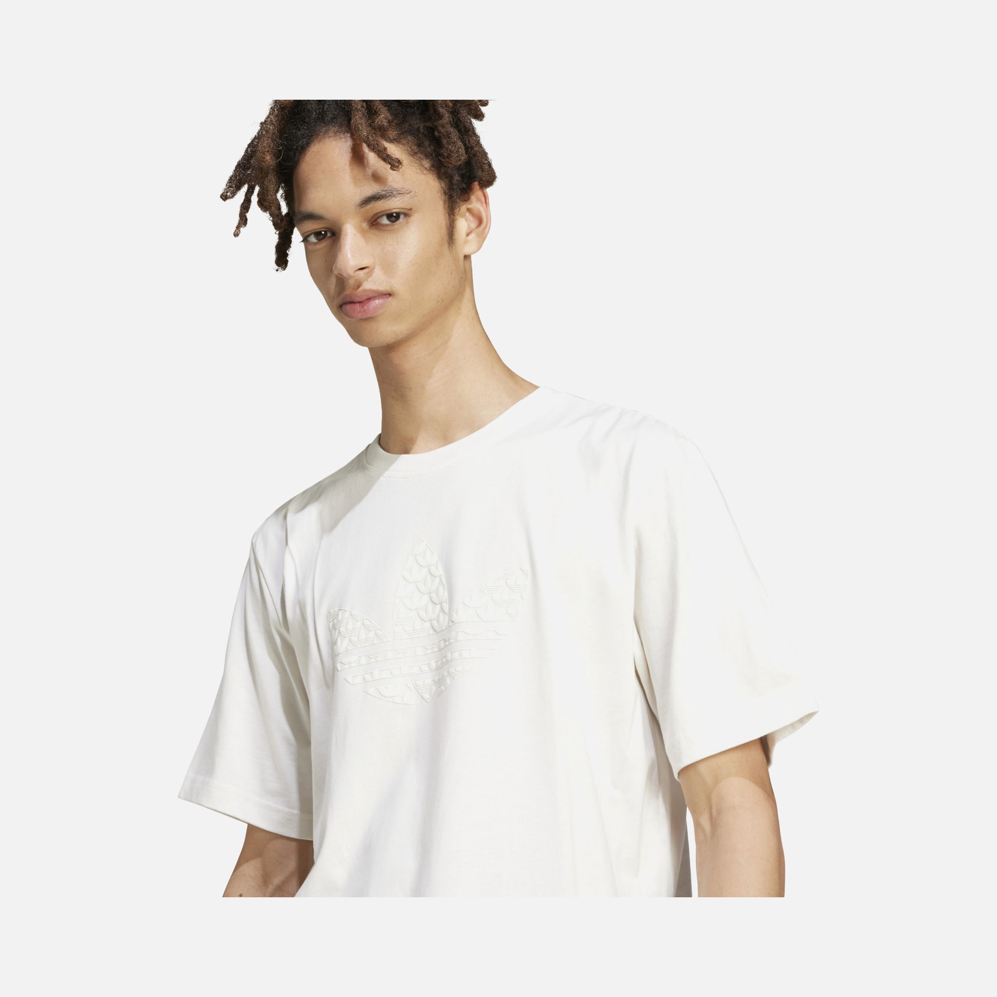 adidas Originals Q12 Monogram Toned Trefoils Graphics Short-Sleeve Erkek Tişört