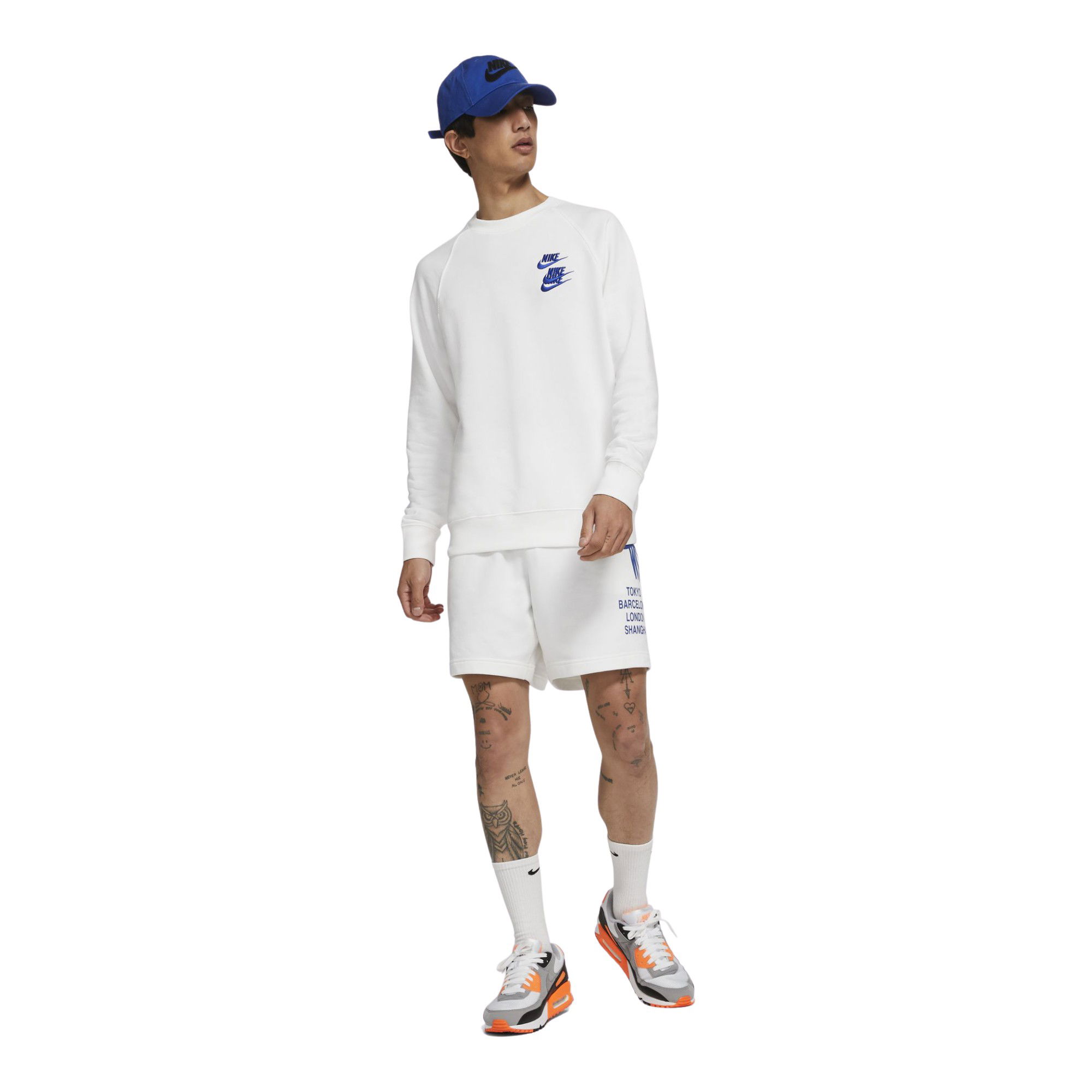 Nike Sportswear French Terry Worldtour Crew Erkek Sweatshirt
