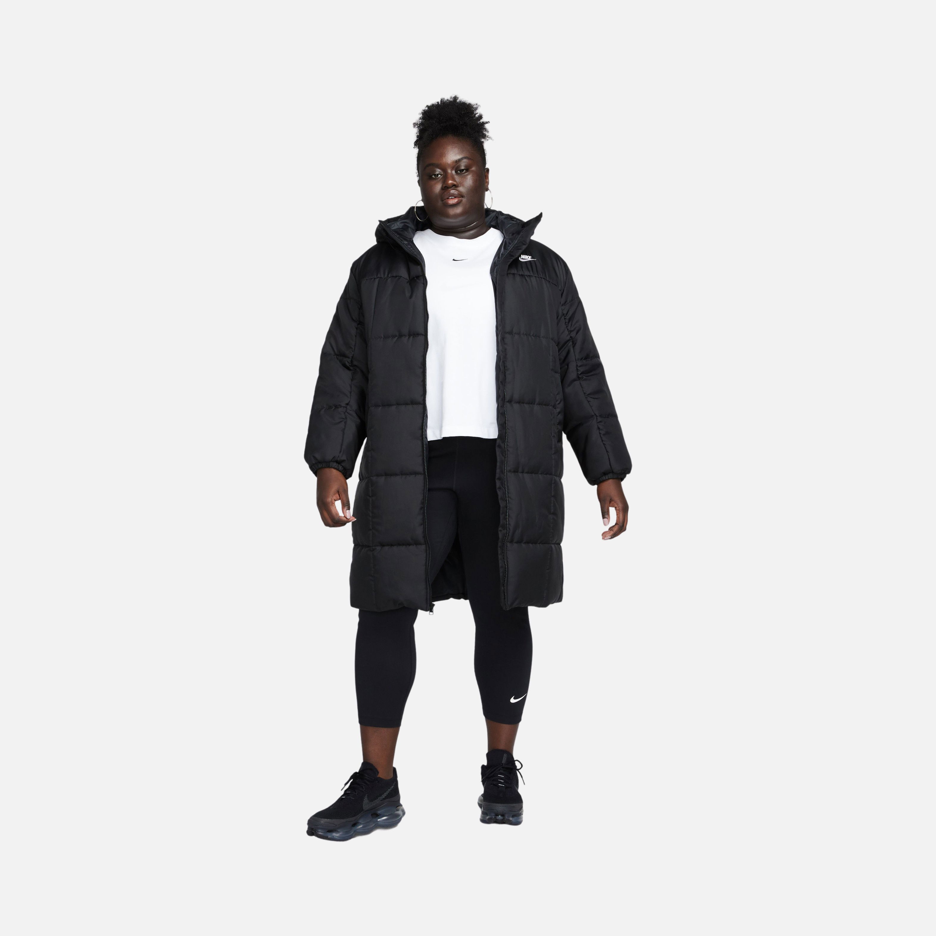 Nike Sportswear Classics Therma-Fit Full-Zip Hoodie (Plus Size) Kadın Parka