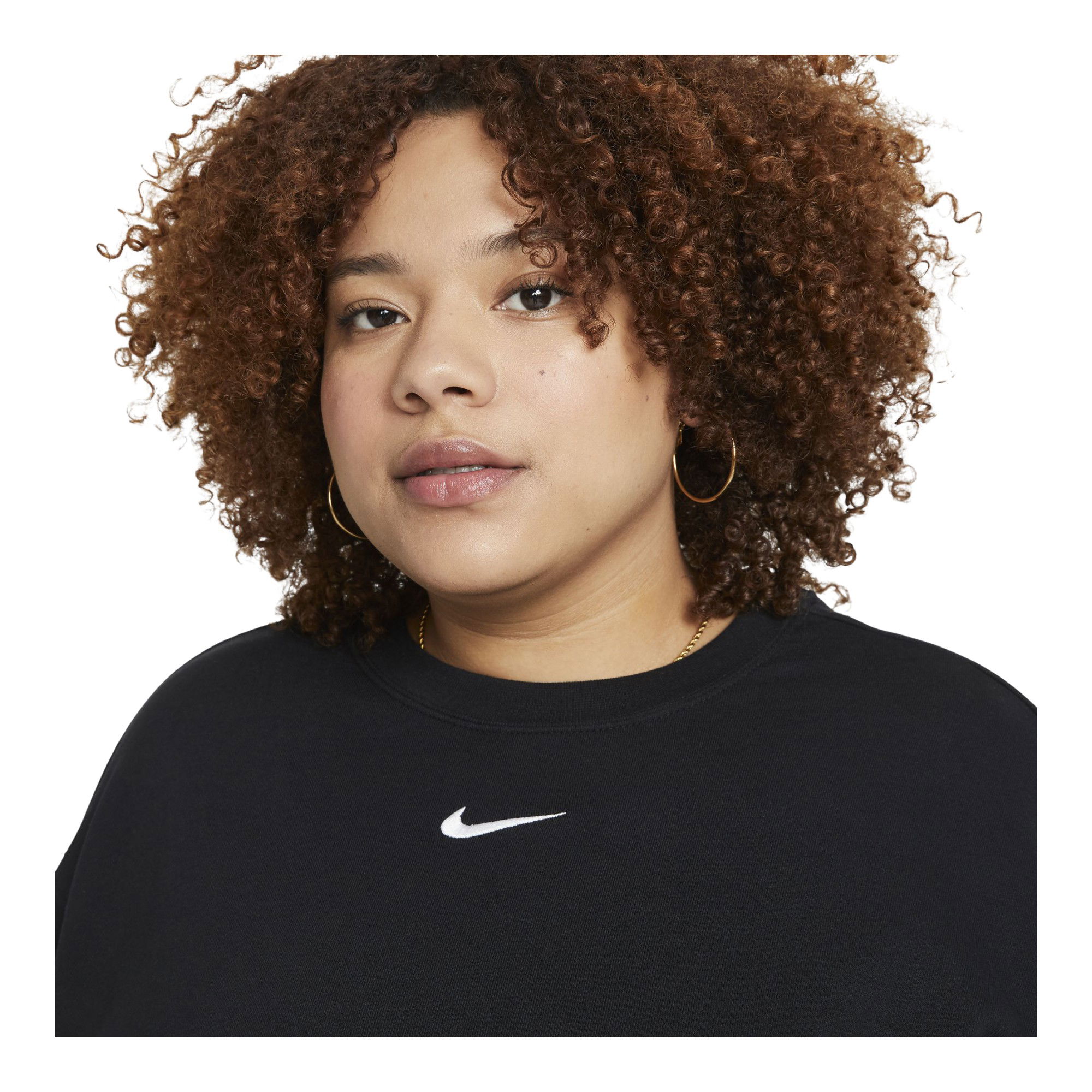 Nike Sportswear Collection Essentials Fleece Crew (Plus Size) Kadın Sweatshirt