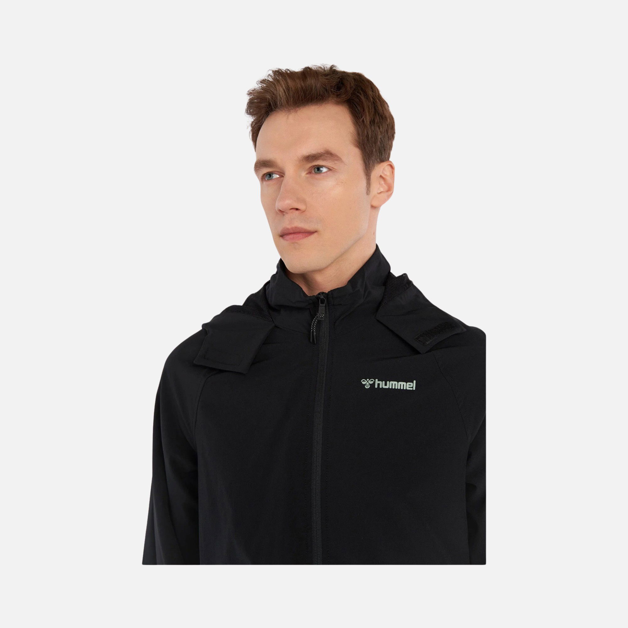 Hummel Jerik Woven Regular Fit Lined Versatile Full-Zip Hoodie Erkek Ceket