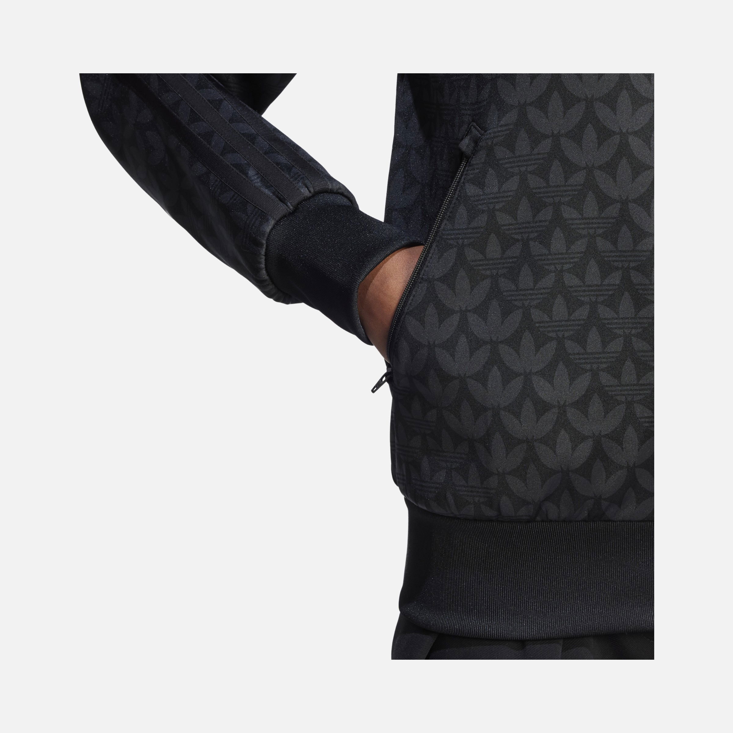 adidas Sportswear Trefoil Monogram SST 3-Stripes Full-Zip Hoodie Kadın Ceket