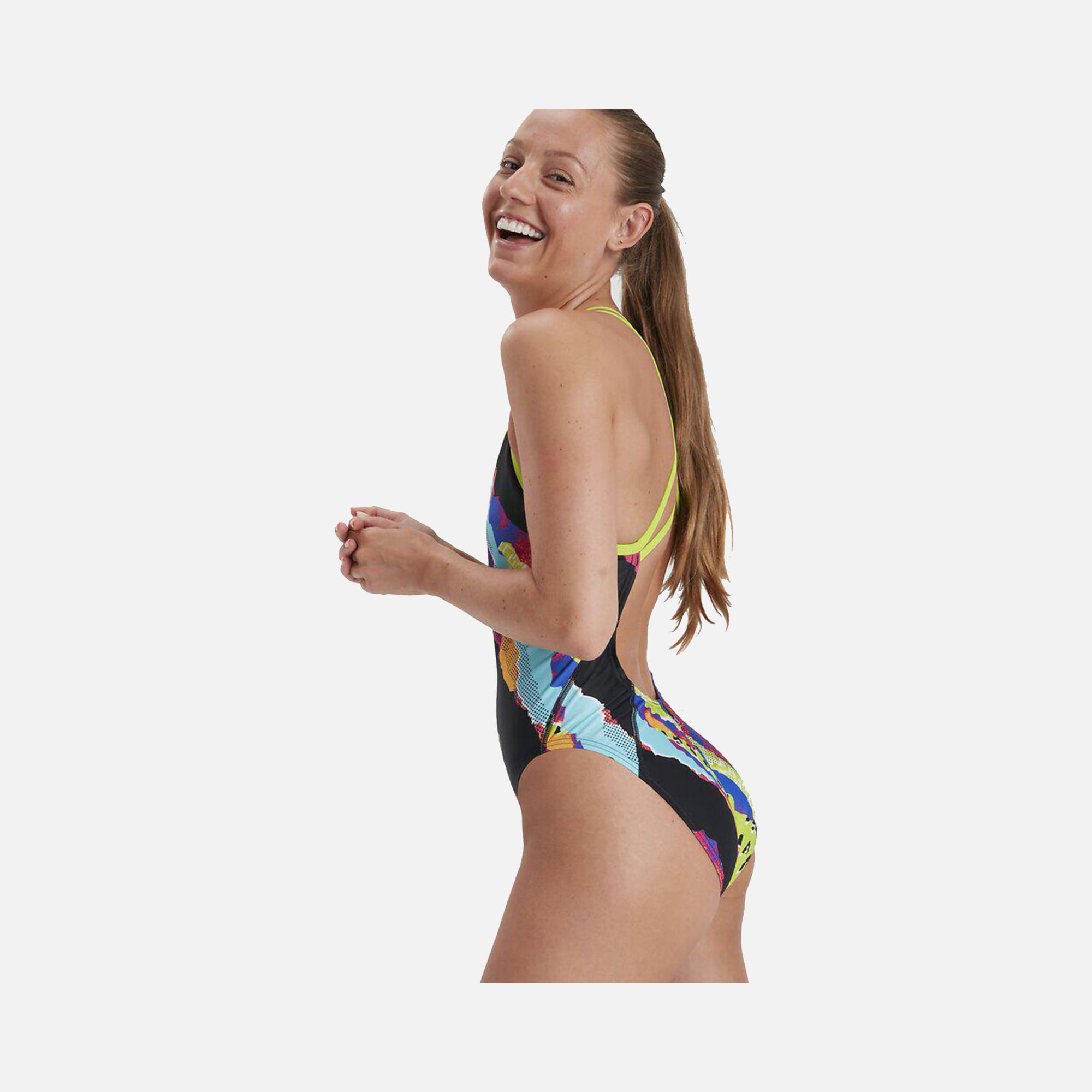 Speedo Allover Starback Digital Placement Kadın Mayo