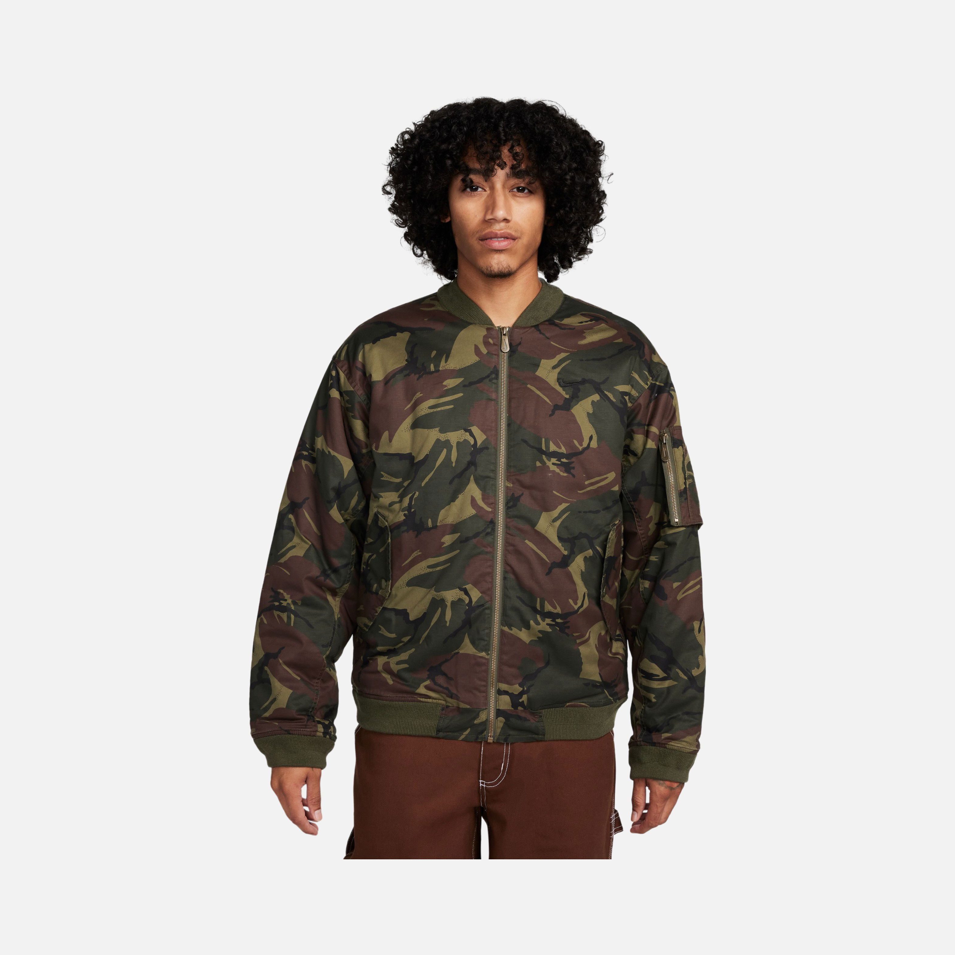 Nike Life Woven MA1 Flight ''Camouflage Printed'' Loose Fit Lined Erkek Ceket