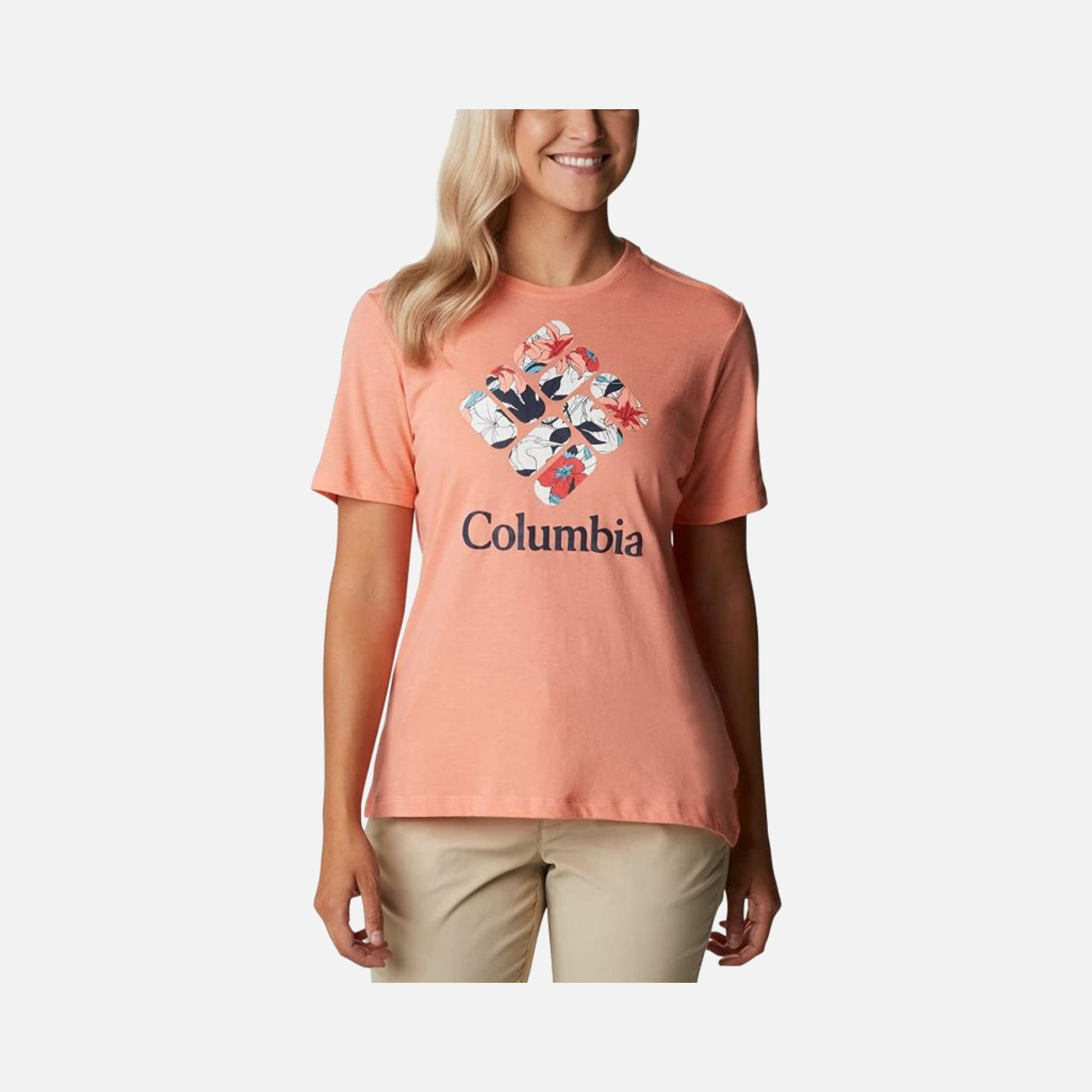 Columbia CSC Lakeshore Flora Short-Sleeve Kadın Tişört