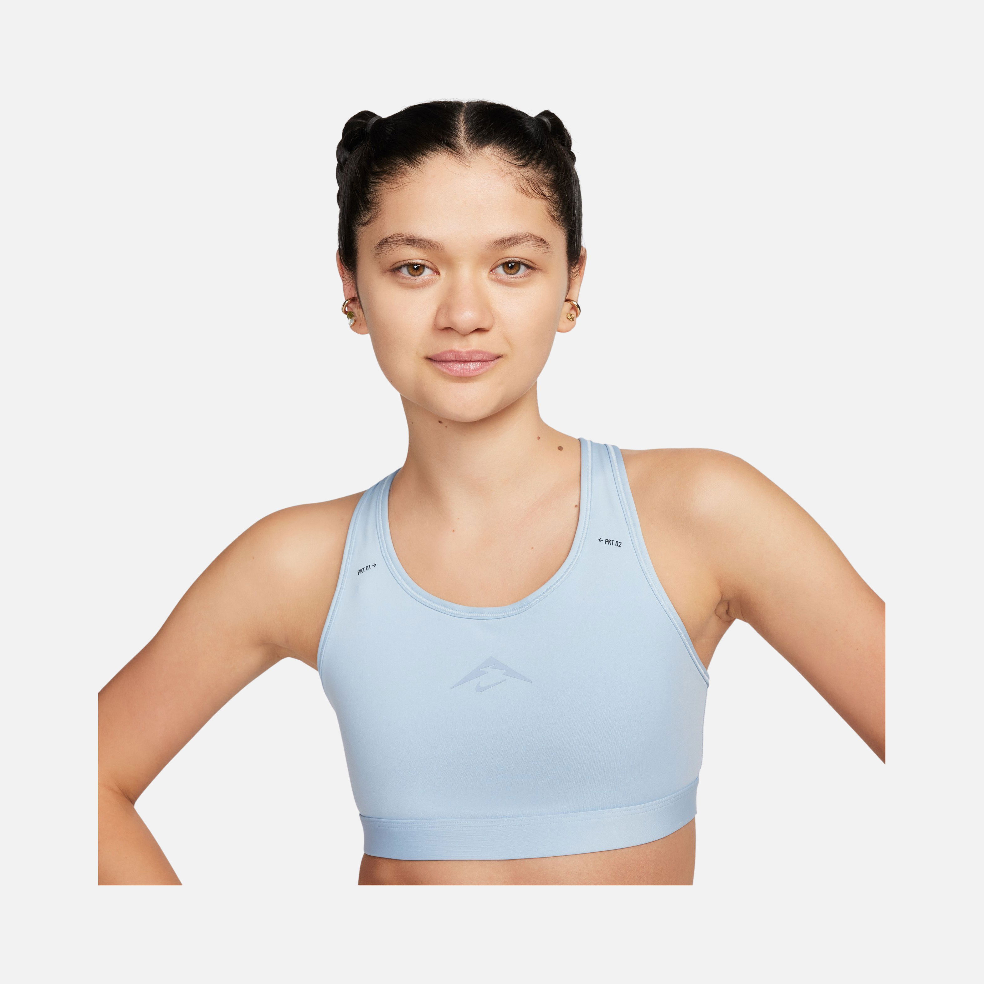 Nike Dri-Fit Swoosh On-The-Run Trail Medium-Support Kadın Bra