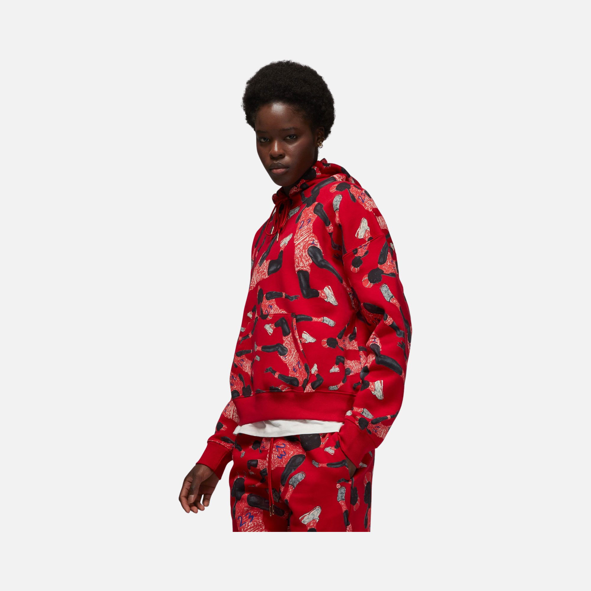 Nike Jordan Brooklyn Fleece Printed Pullover Hoodie Kadın Sweatshirt