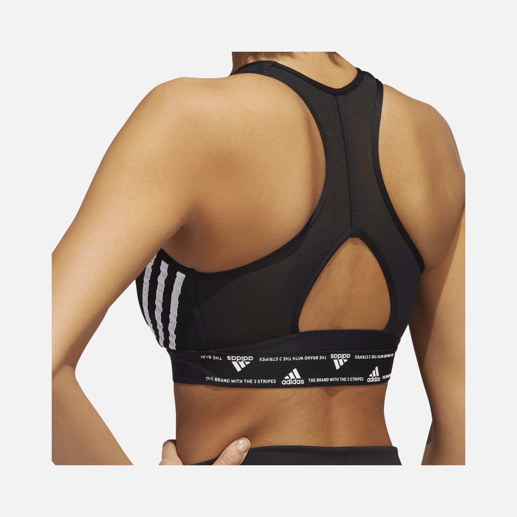 adidas Powerreact Training Medium-Support 3-Stripes Kadın Bra