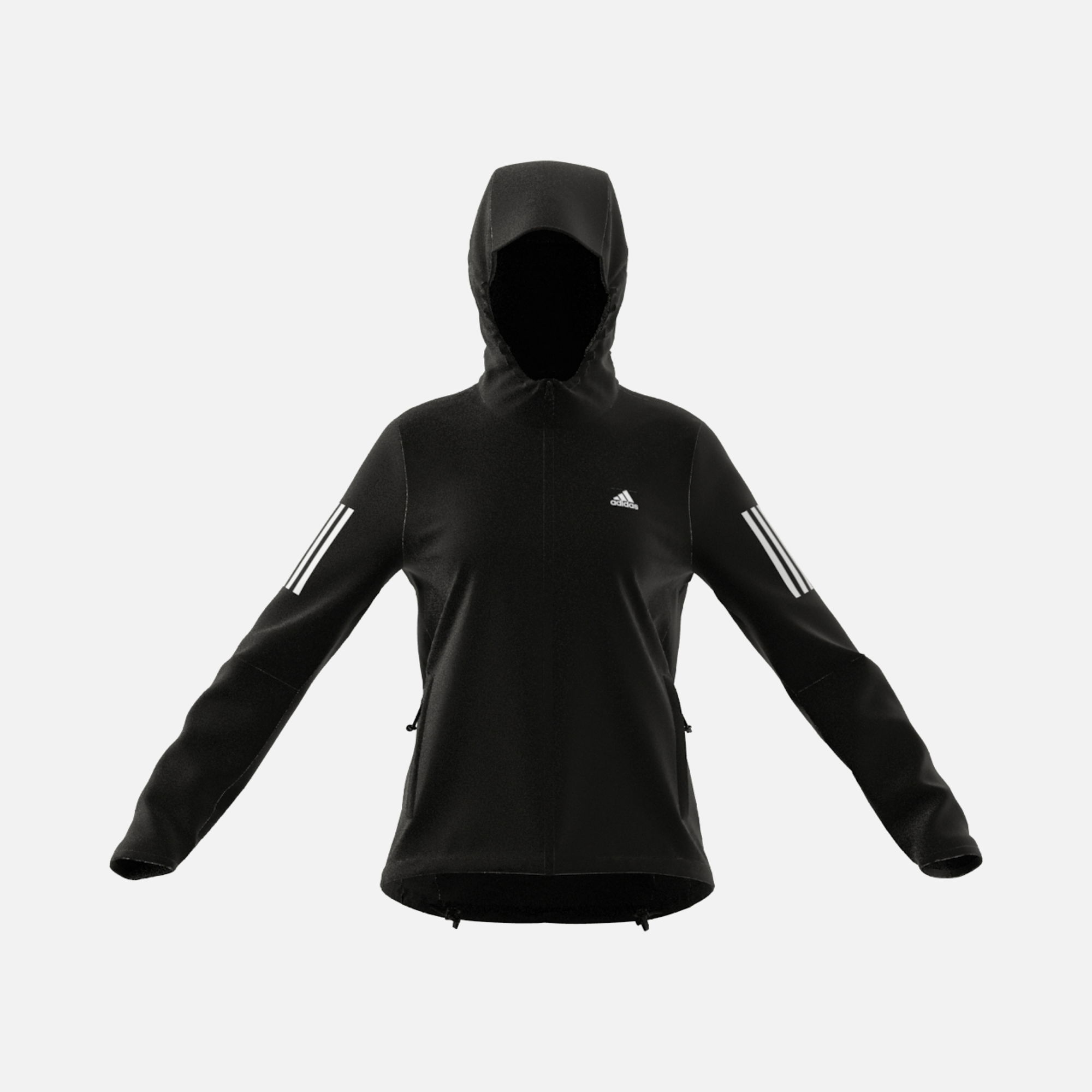 adidas Own the Run 3-Stripes Hooded Running Windbreaker Kadın Ceket