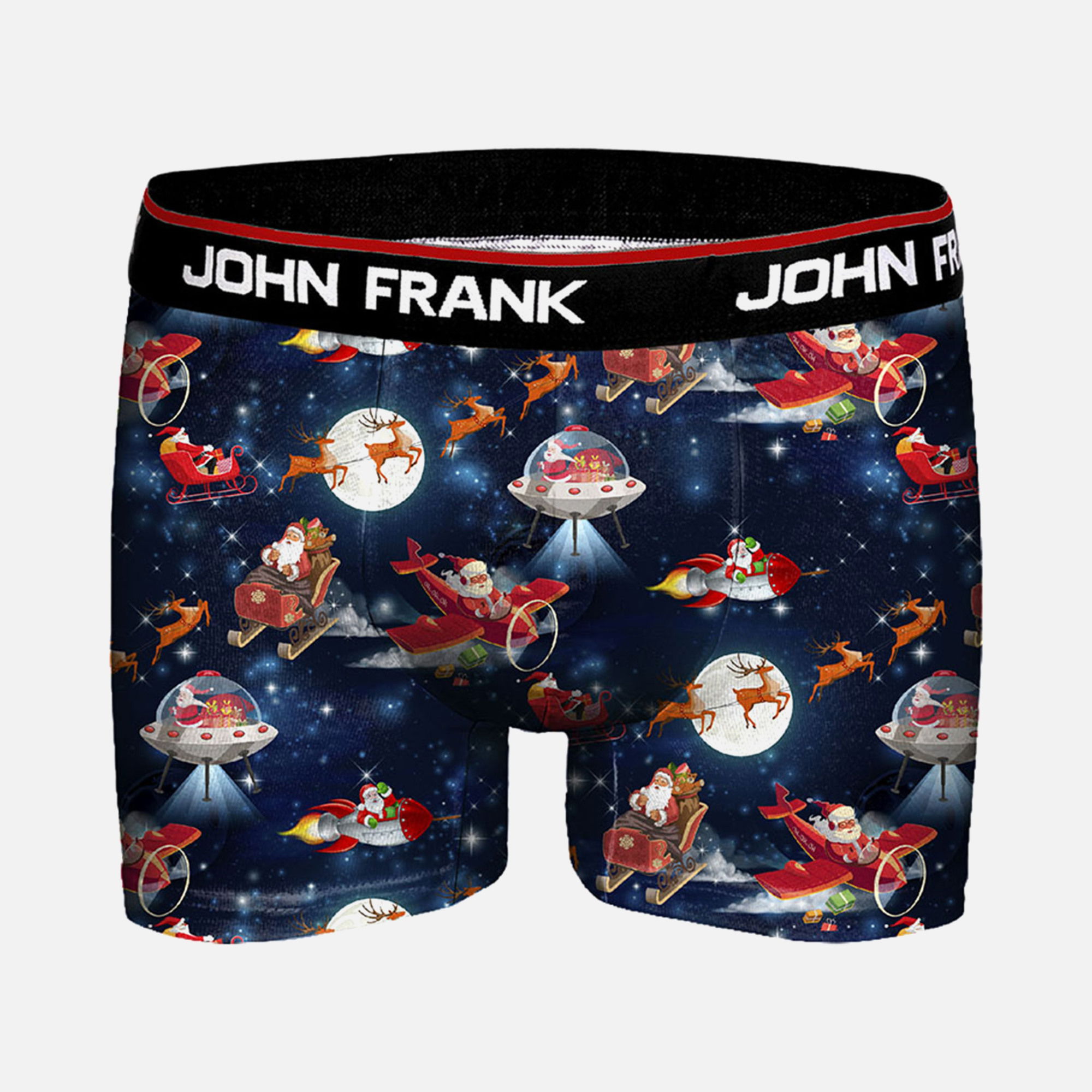 John Frank Santa Space Di̇gi̇tal Printing Erkek Boxer