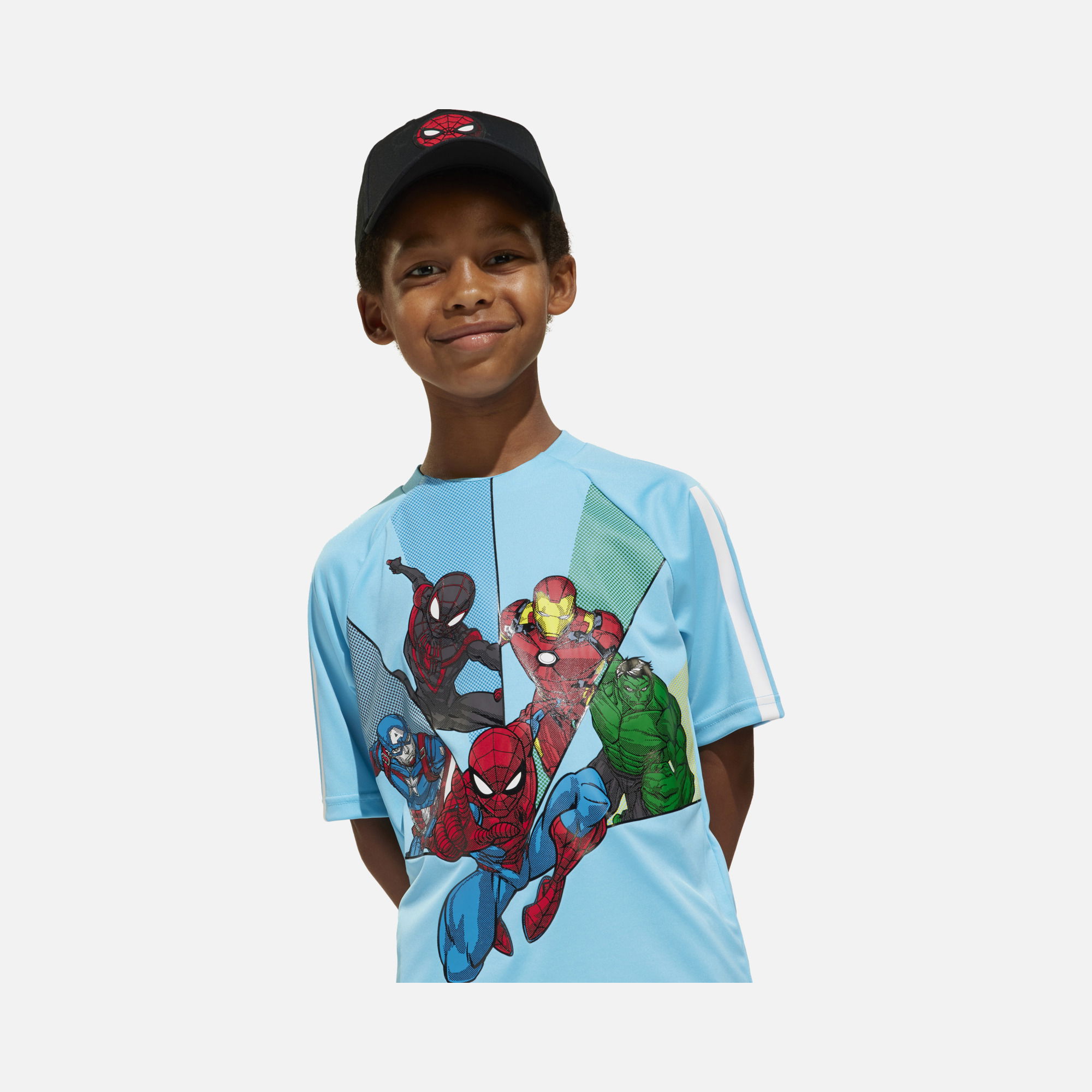 adidas Climacool Sportswear x Marvel Spider-Man Graphics Short-Sleeve Çocuk Tişört