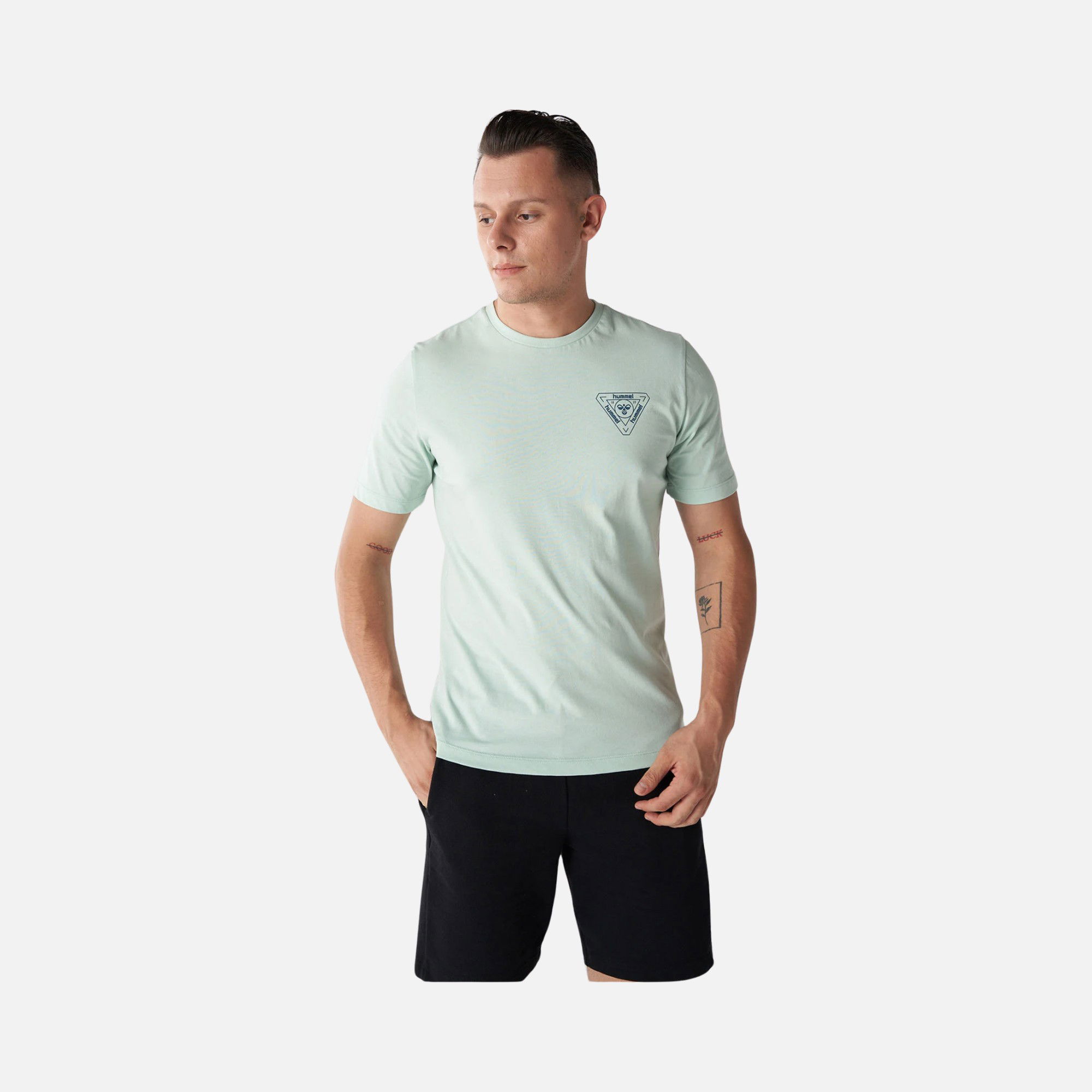 Hummel Sportswear T-IC Ico Messmer Logo Short-Sleeve Erkek Tişört