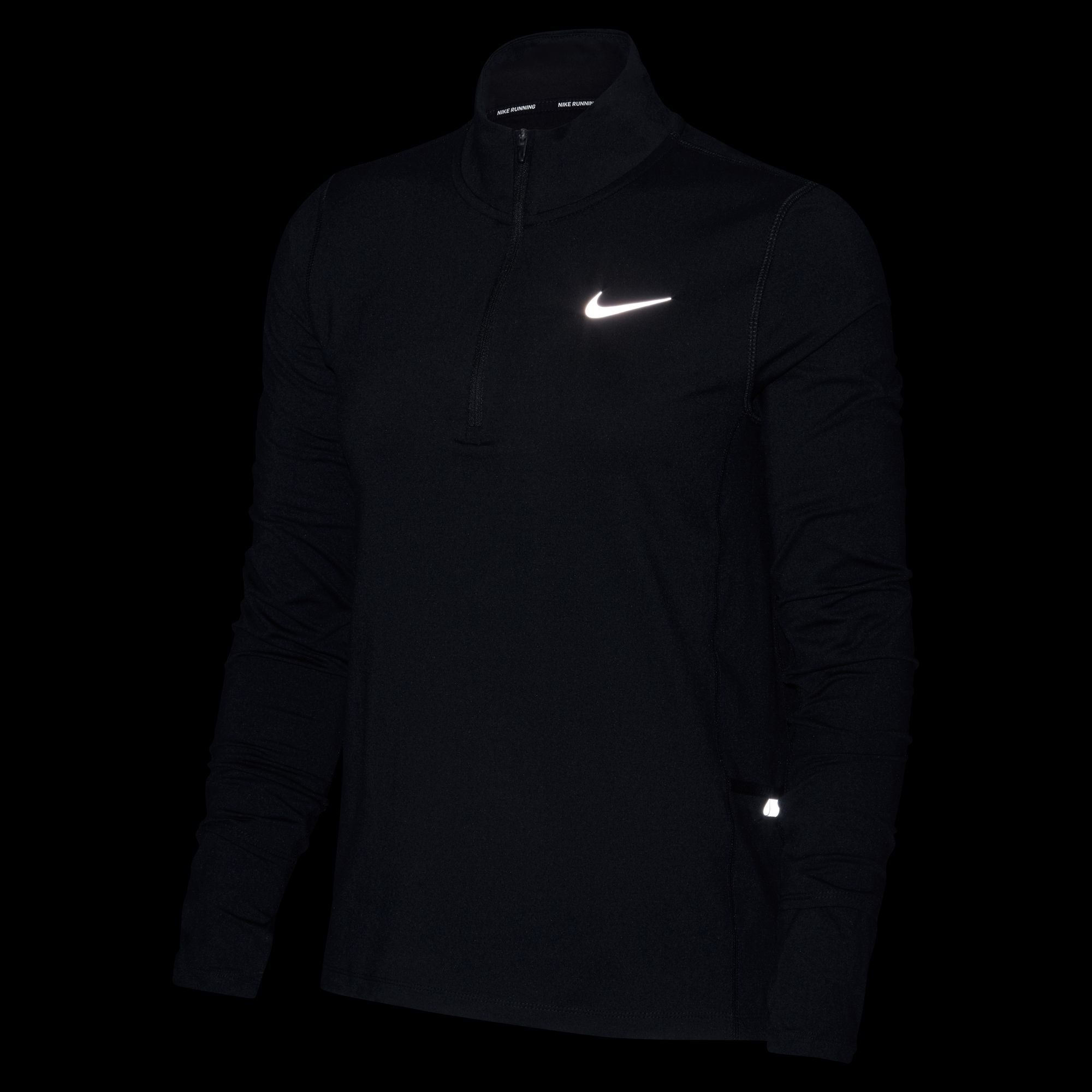 Nike Element Running 1/2-Zip Long-Sleeve (Plus-Size) Kadın Tişört
