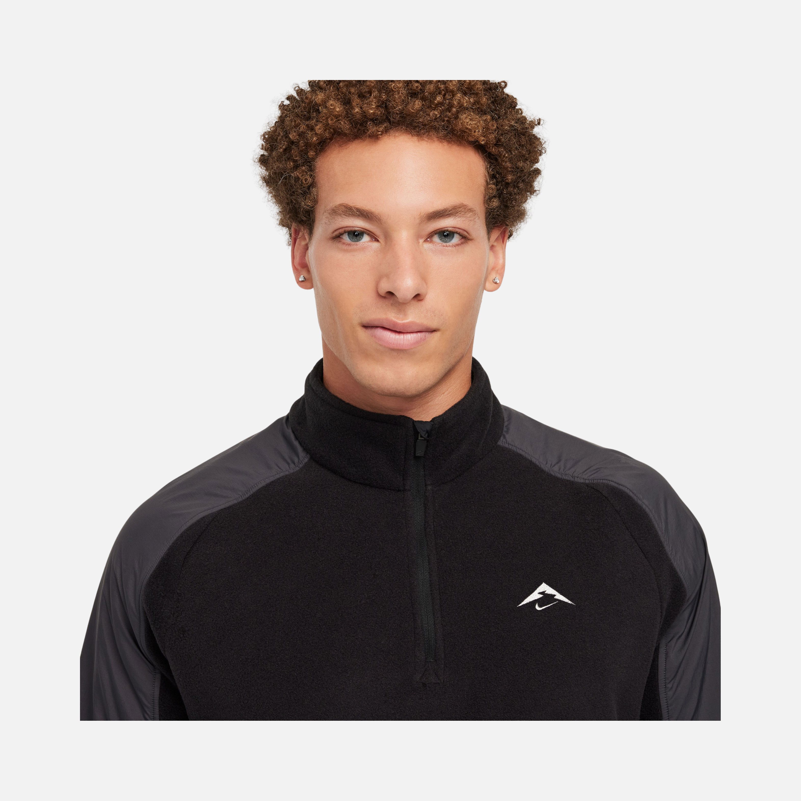 Nike Trail Polartec® 1/4-Zip Fleece Running Long-Sleeve Erkek Tişört