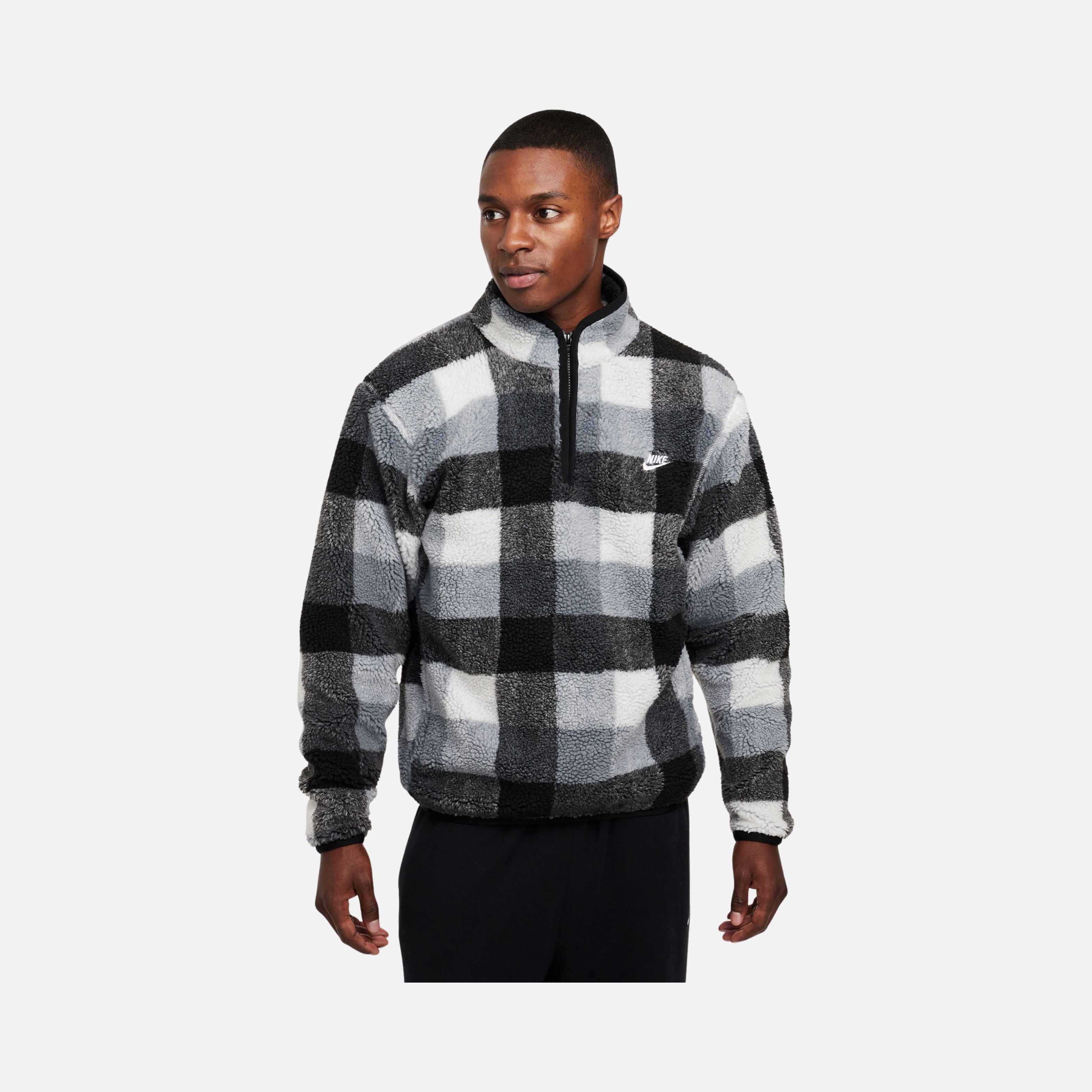 Nike Sportswear Club+ Sesonal Winterized Fleece All Over Printed Half-Zip Erkek Sweatshirt