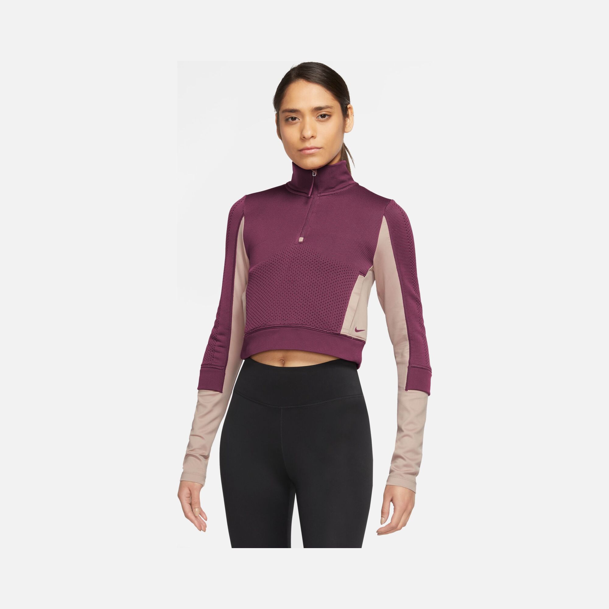 Nike Therma-Fit ADV City Ready Trainin 1/2-Zip Long-Sleeve Kadın Tişört