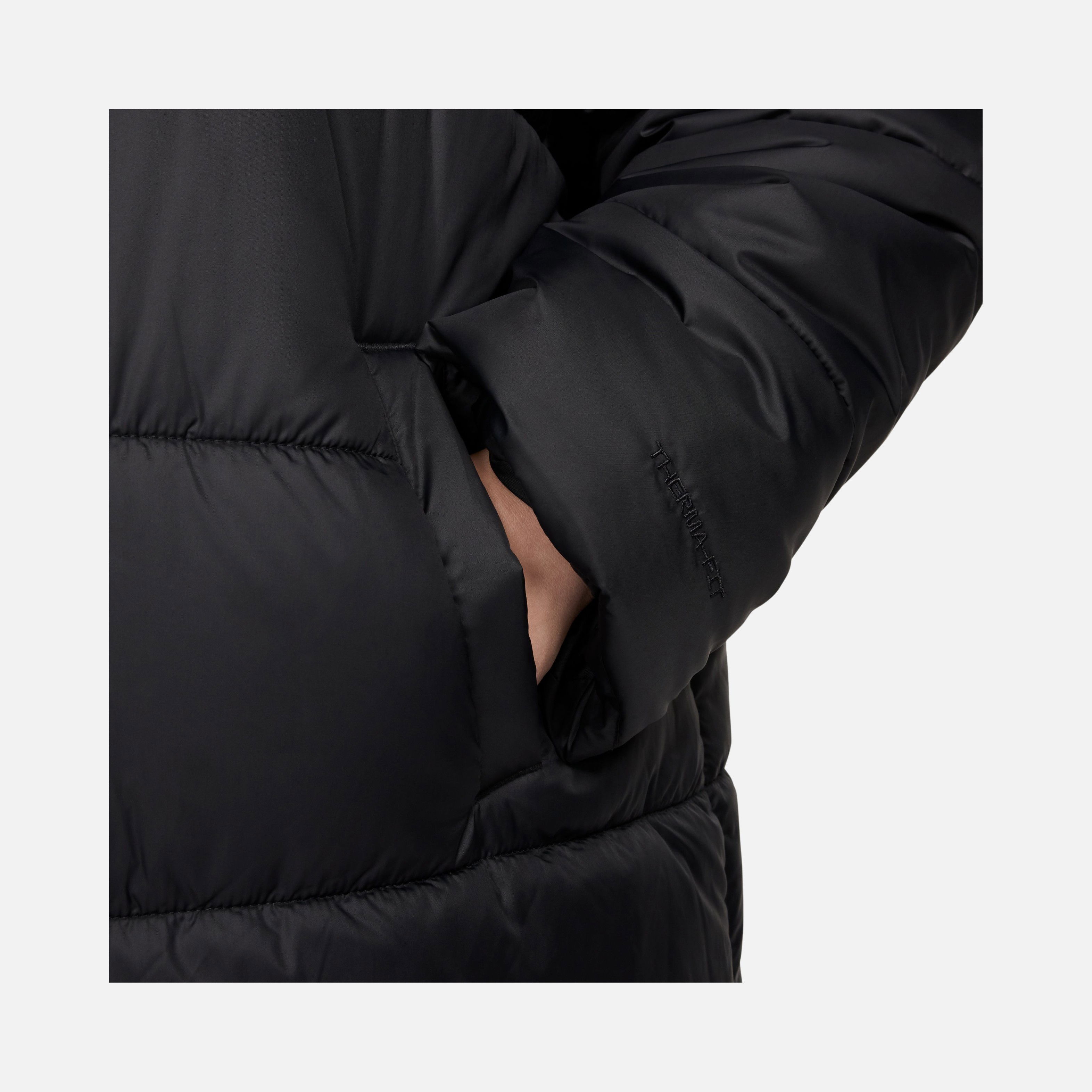 Nike Sportswear Classic Puffer Therma-Fit Loose Full-Zip Hoodie (Plus Size) Kadın Parka