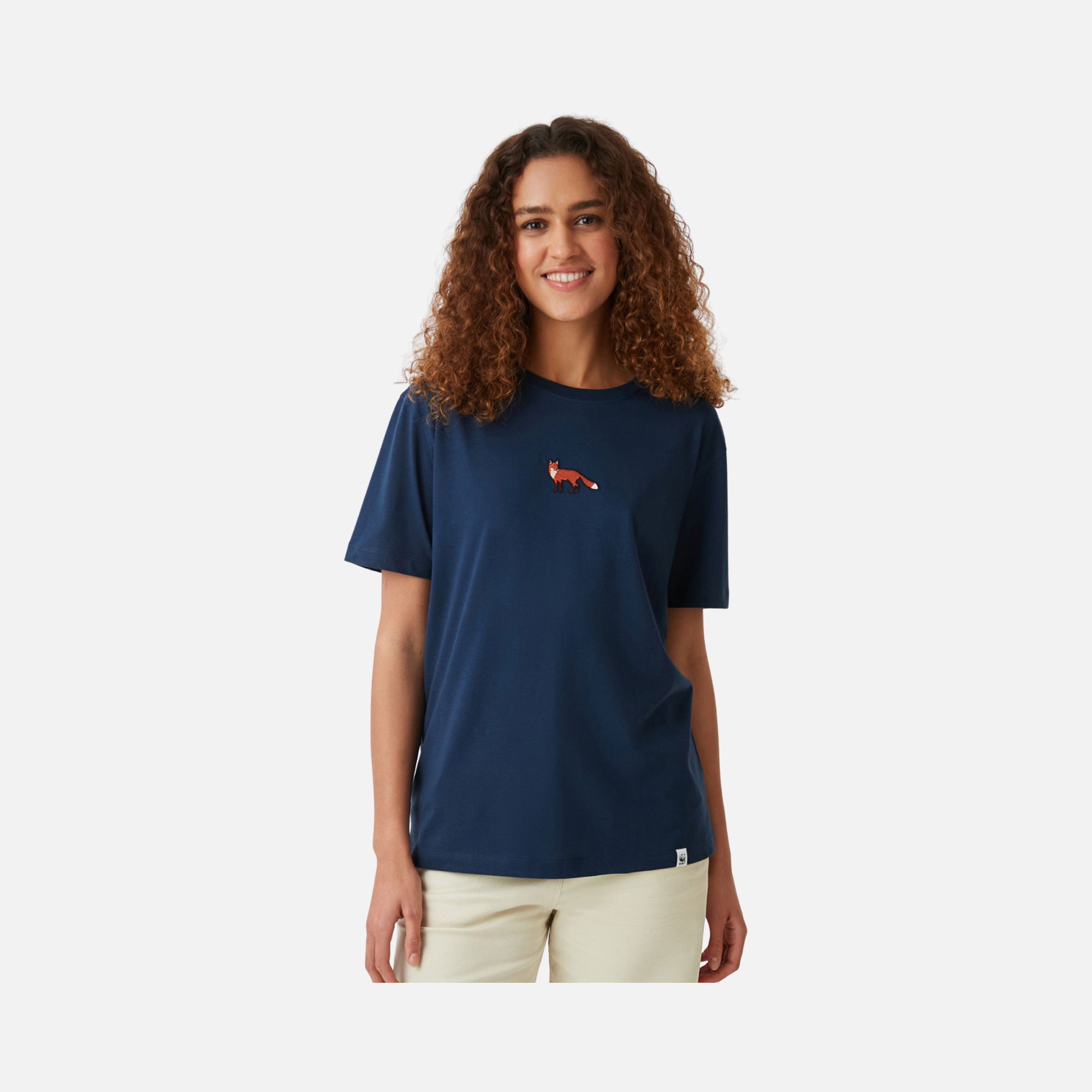 WWF Sportswear Kızıl Tilki Embroidered Short-Sleeve Unisex Tişört