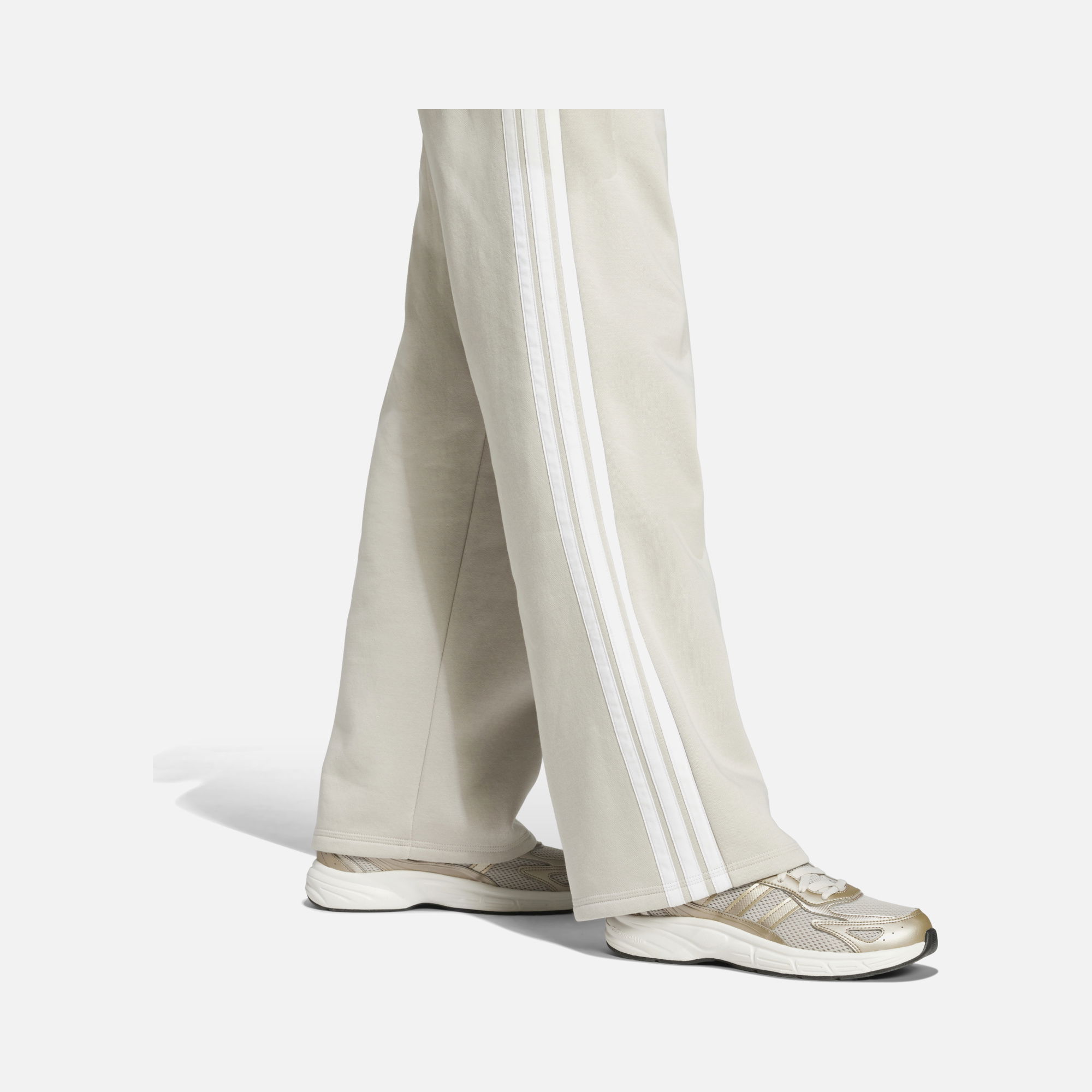 adidas Sportswear Essentials 3-Stripes Open-Hem Fleece High Waist Kadın Eşofman Altı