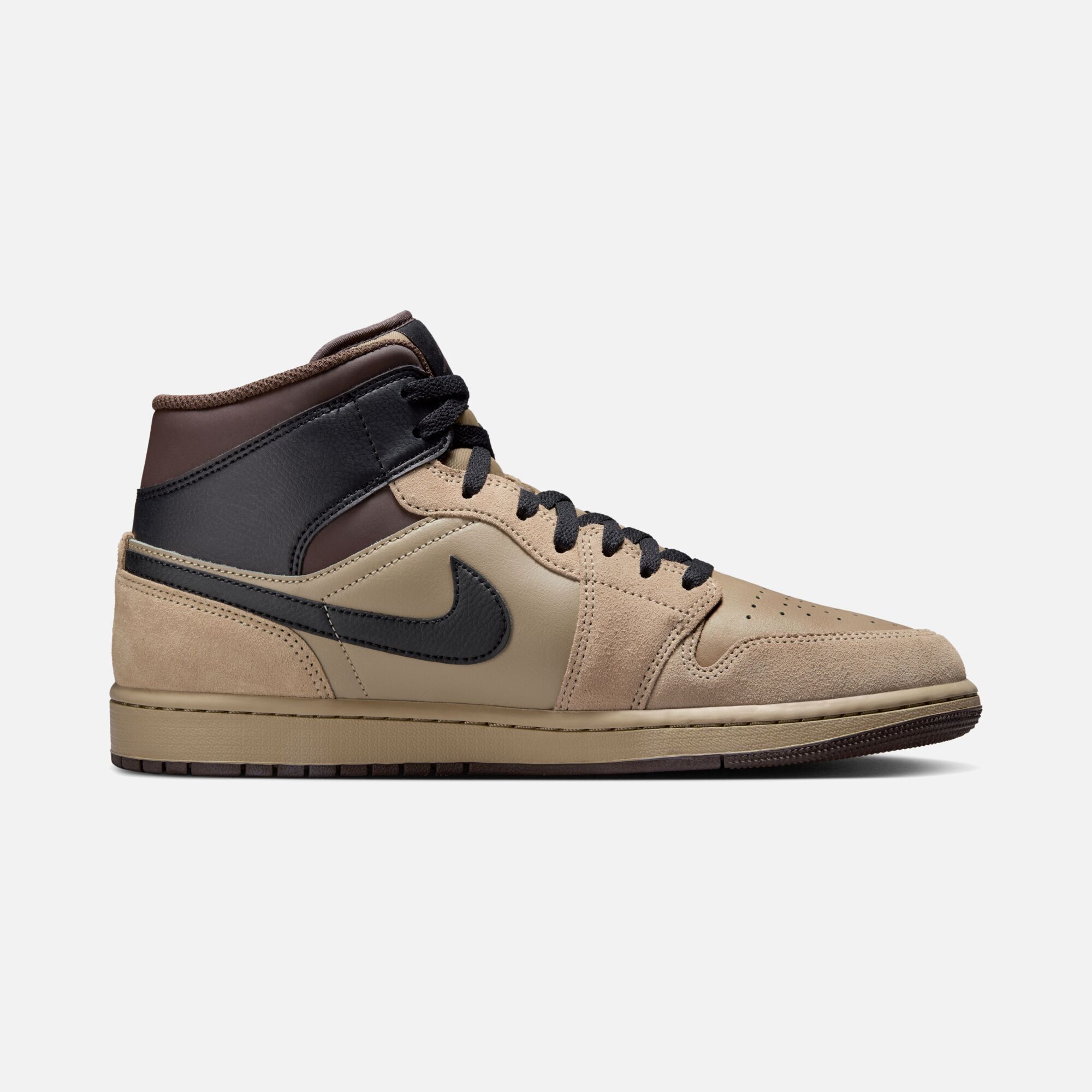 Nike Air Jordan 1 Mid ''Suede Details'' Erkek Spor Ayakkabı