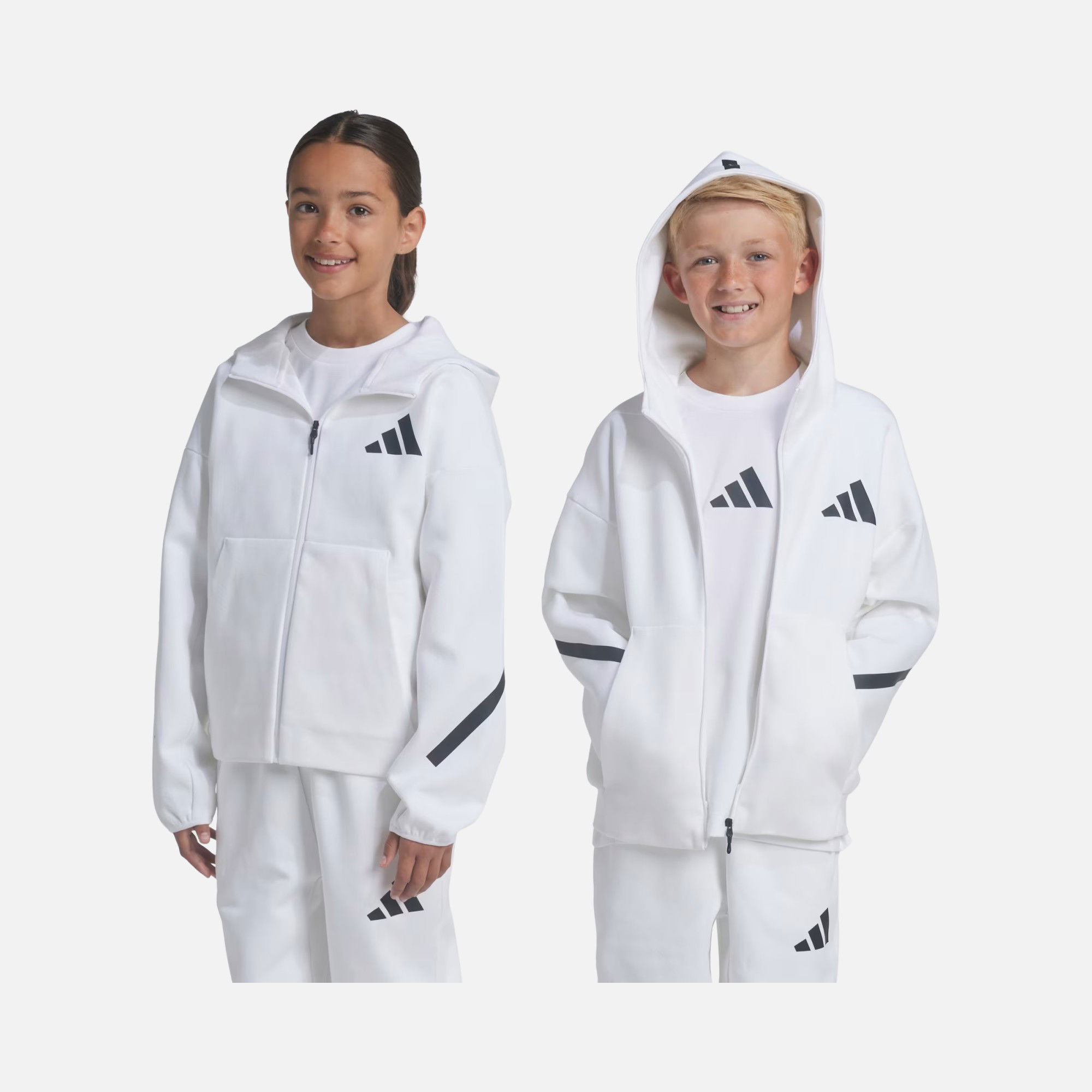 adidas Z.N.E. Sportswear Track Full-Zip Hoodie Çocuk Sweatshirt