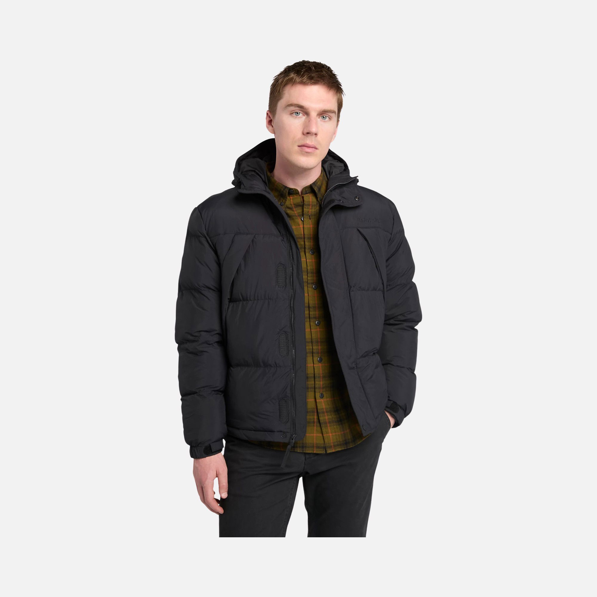 Timberland Durable Water Repellent Puffer Full-Zip Hoodie Erkek Mont