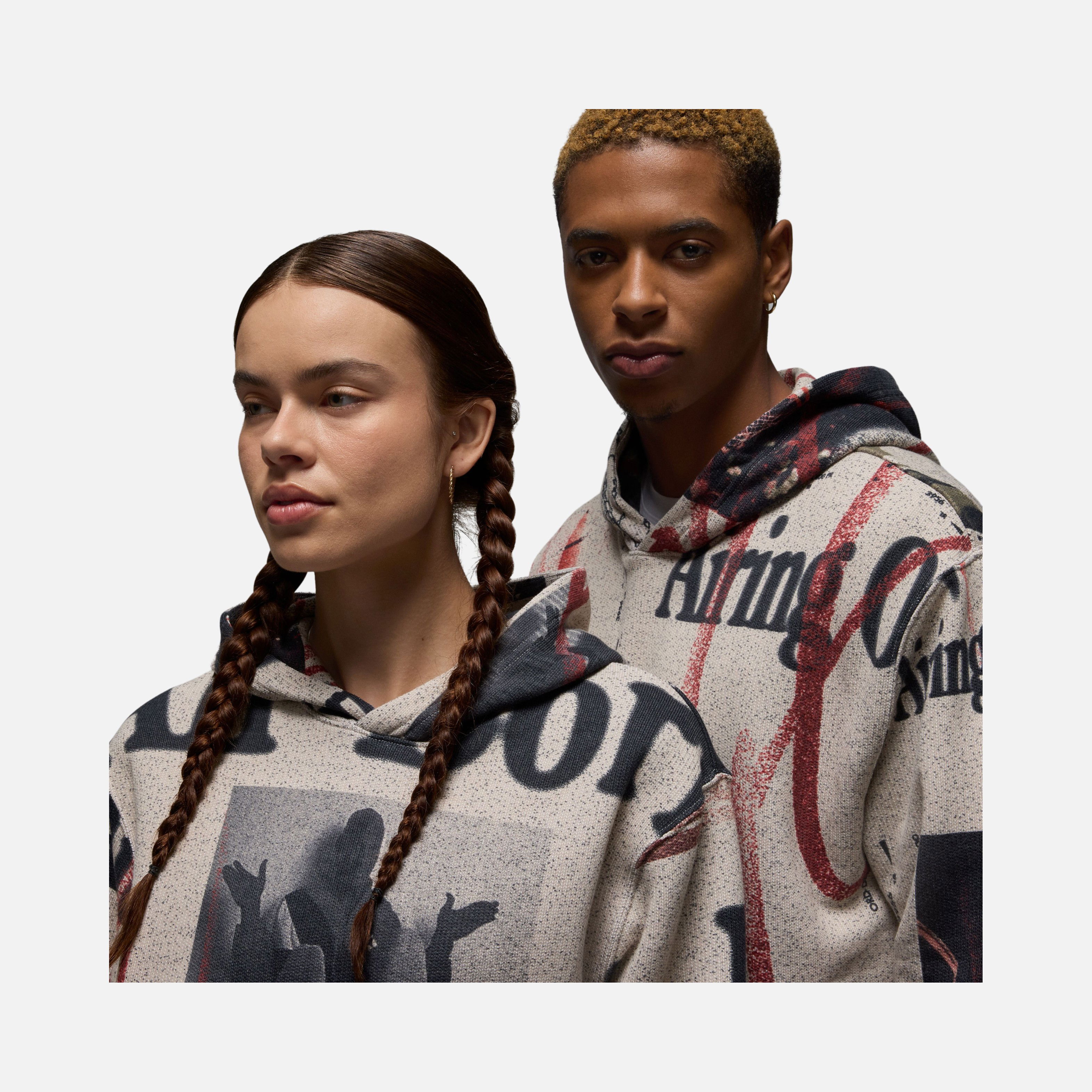 Nike Jordan Flight Heritage Knit Pullover Hoodie Erkek Sweatshirt