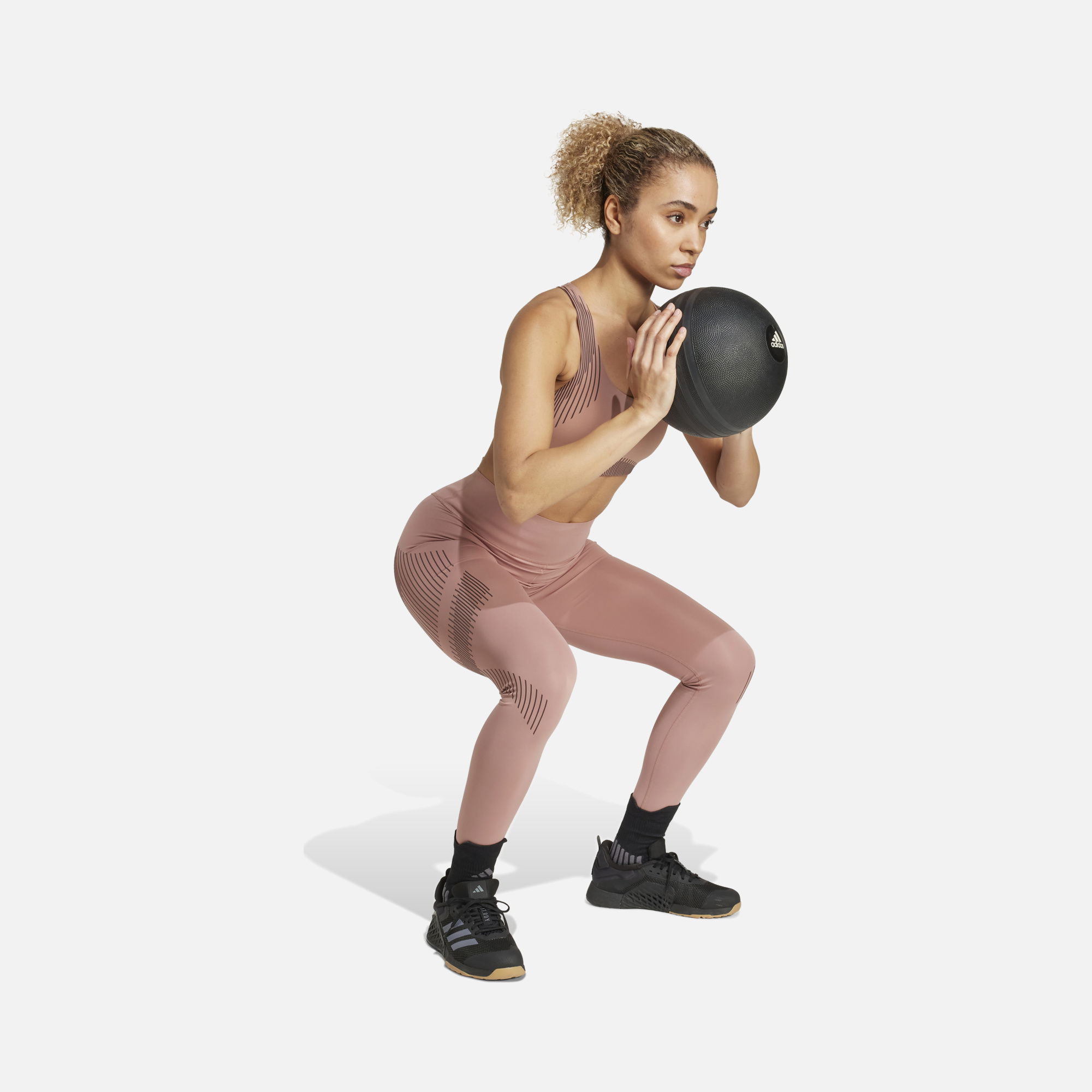 adidas Climacool Optime Power Adimove Fabric & Resiltech Pro Series High-Rise 7/8 Gym & Training Kadın Tayt