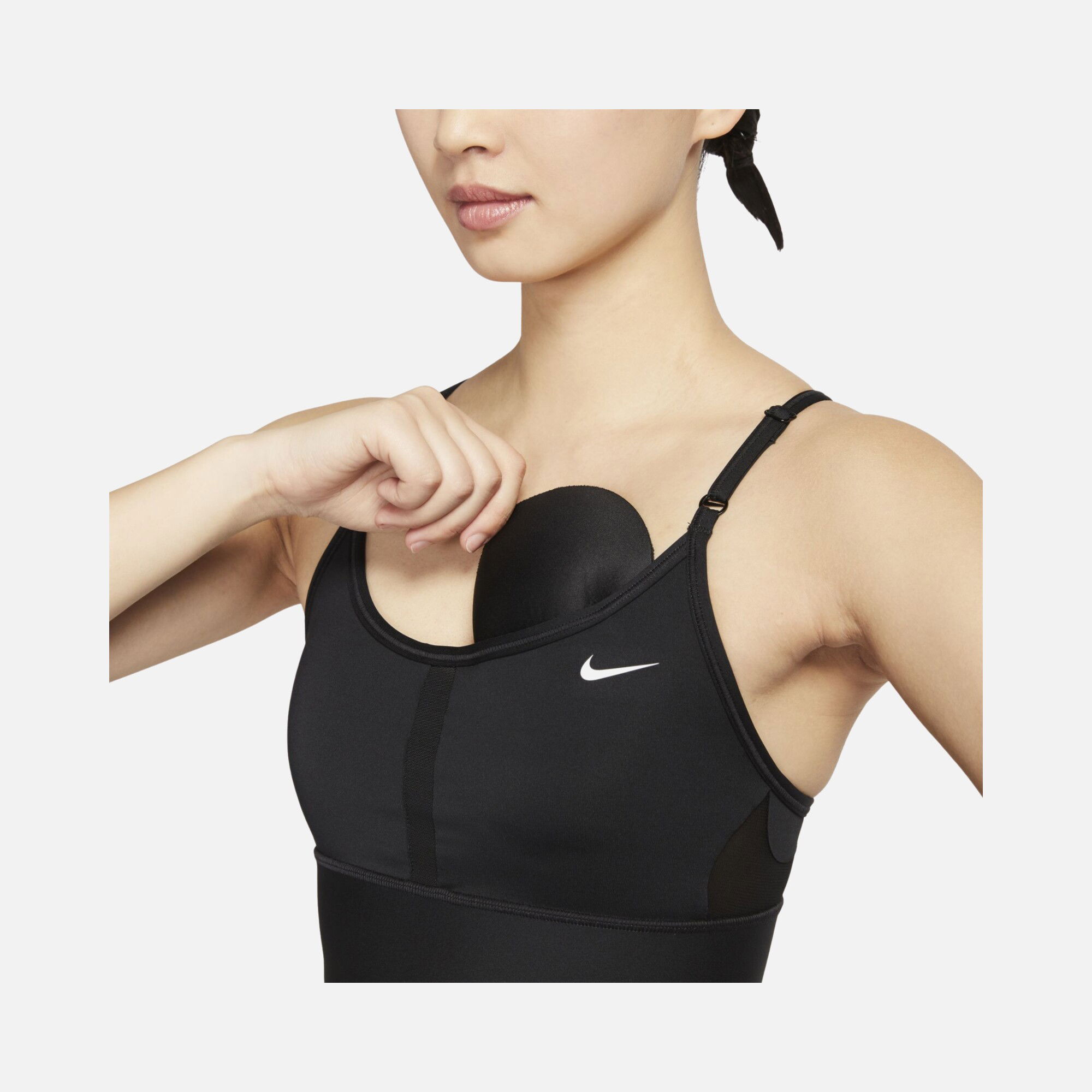 Nike Dri-Fit Indy Light-Support Removable Padded Longline Training Kadın Bra