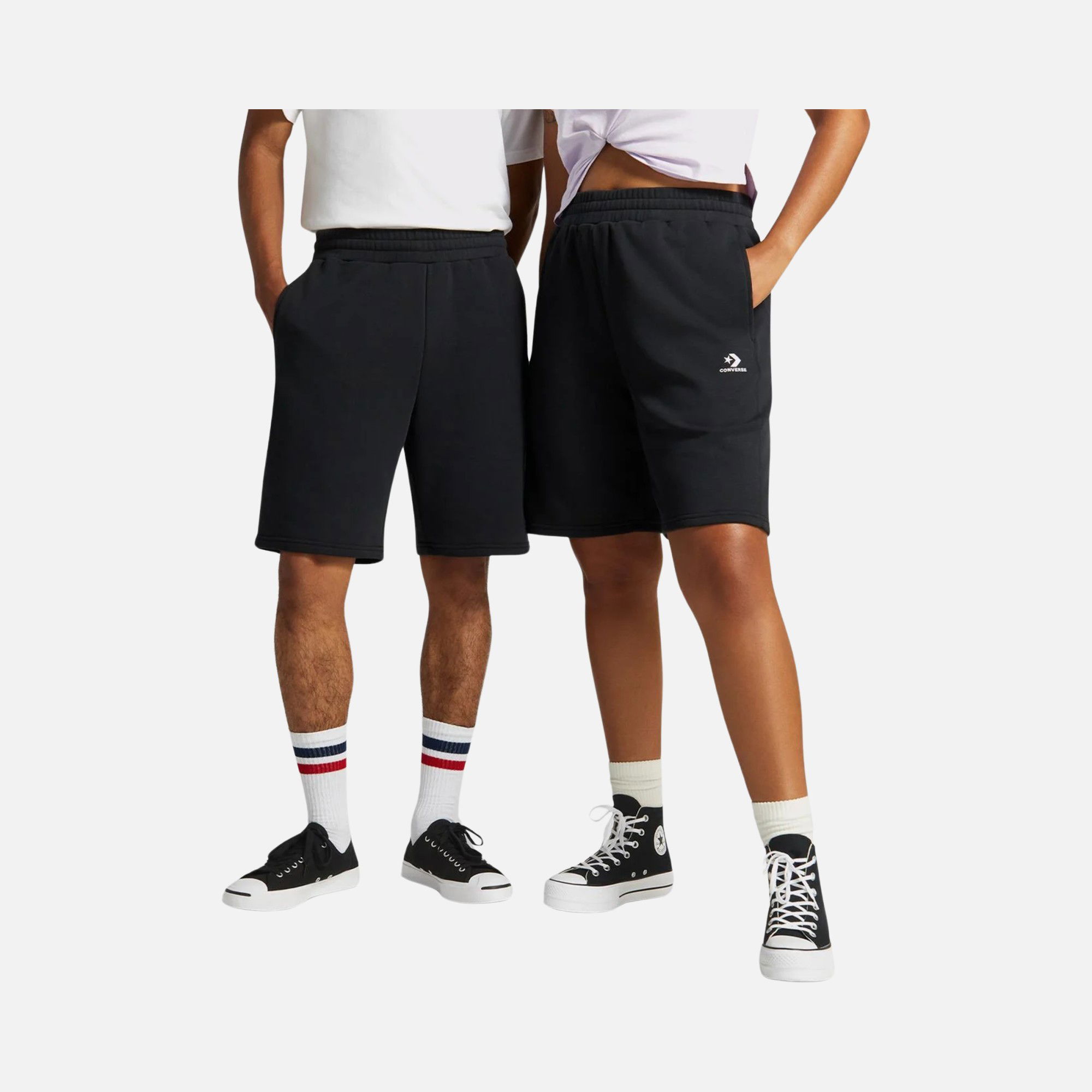 Converse Go To Embroidered Star Chevron Standard Fit Fleece Unisex Şort