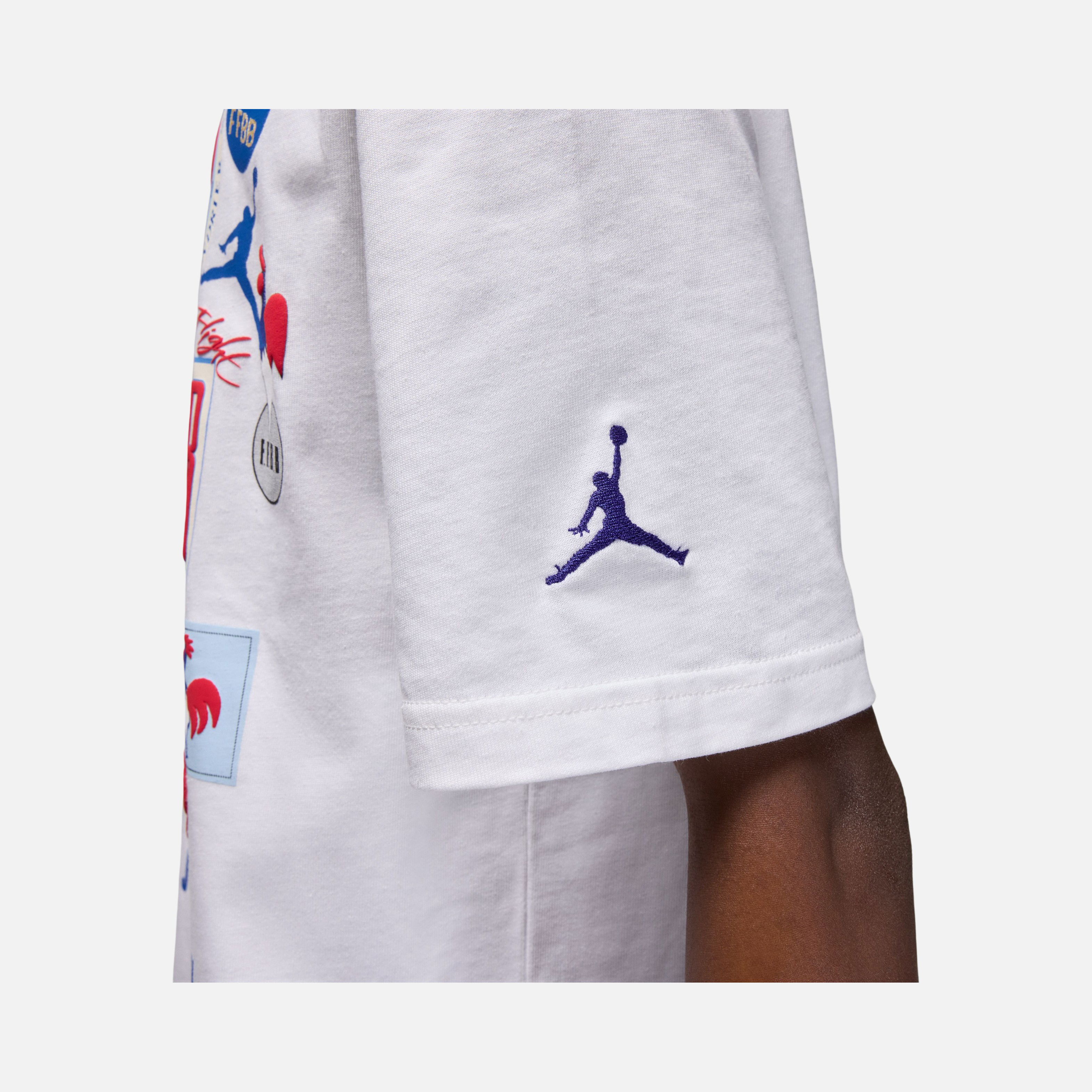 Nike Jordan Sport x Fédération Française de Basketball FW24 Short-Sleeve Erkek Tişört
