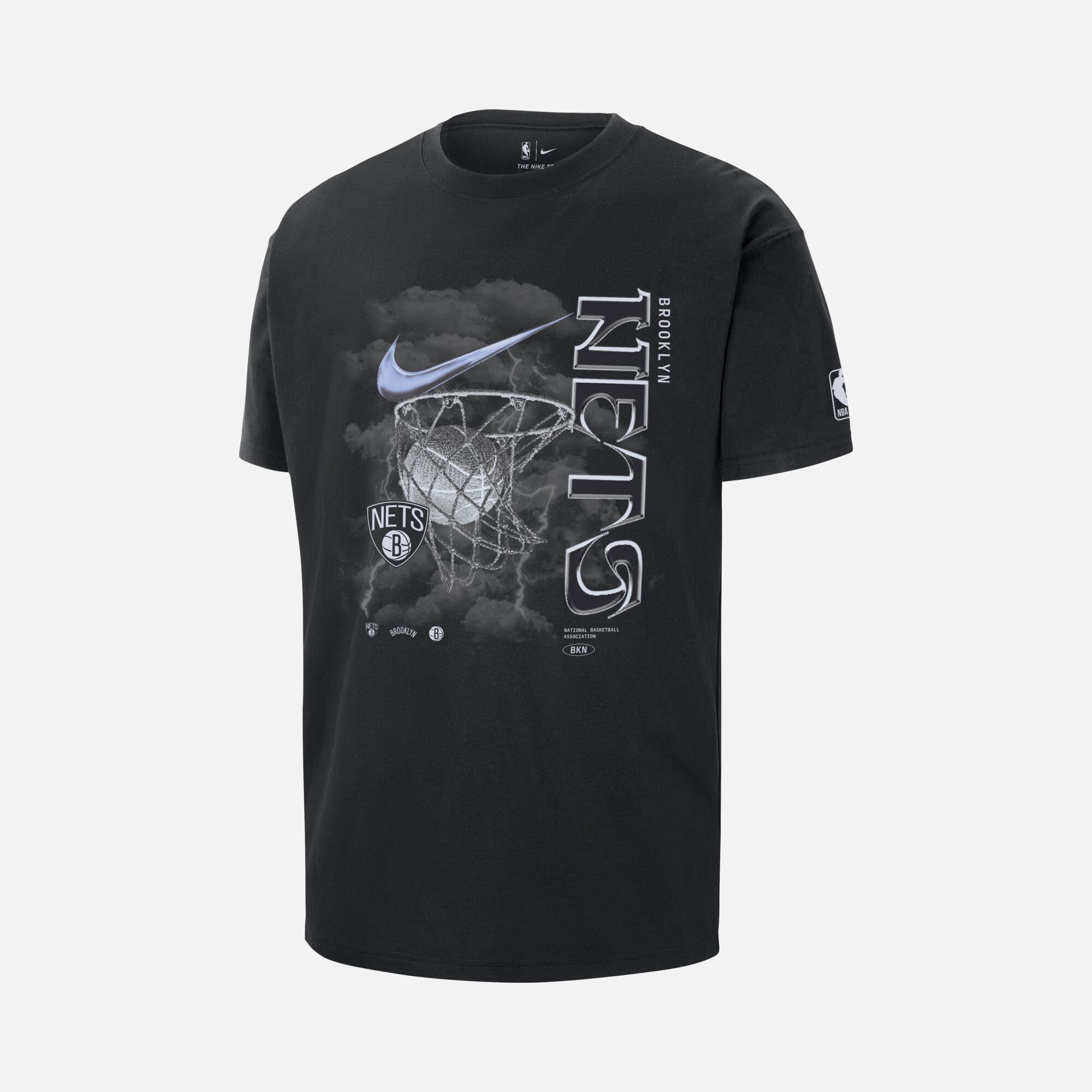 Nike Brooklyn Nets Courtside Max90 NBA Short-Sleeve Erkek Tişört