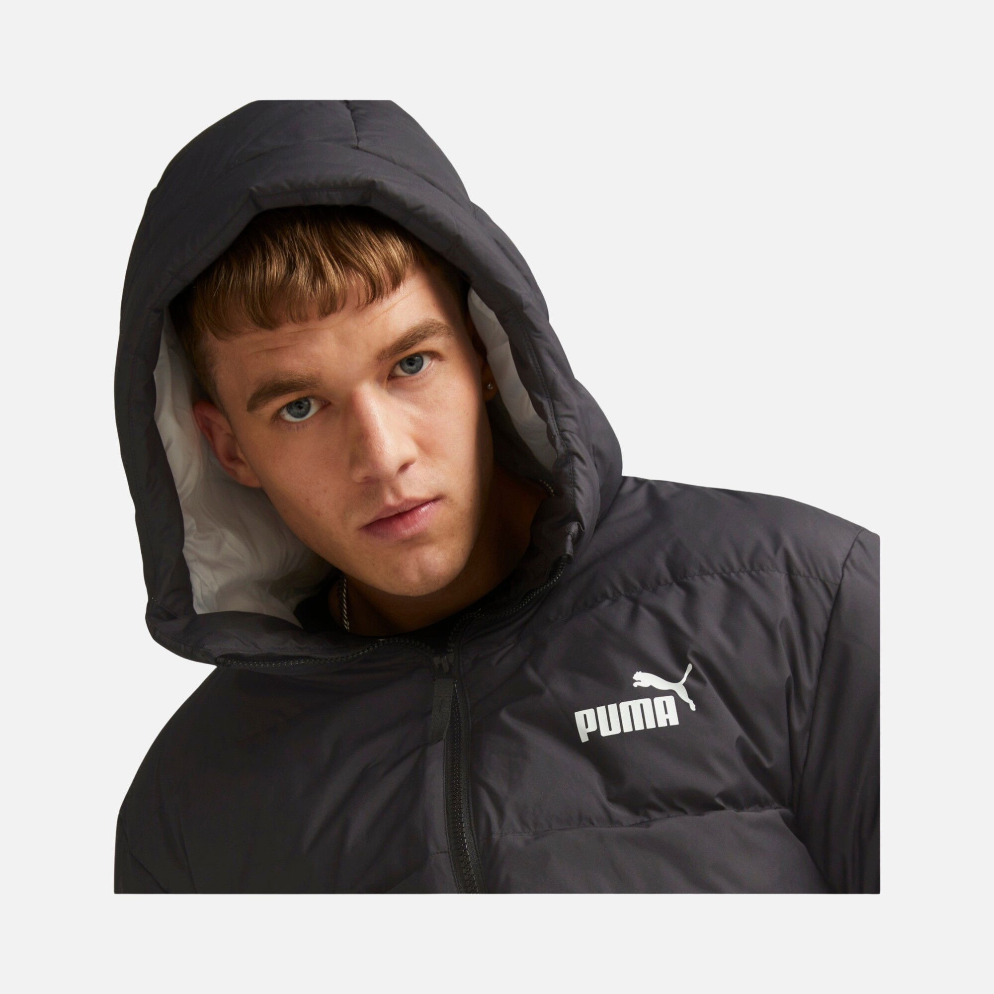 Puma Sportswear Power Down Puffer Full-Zip Hoodie Erkek Mont