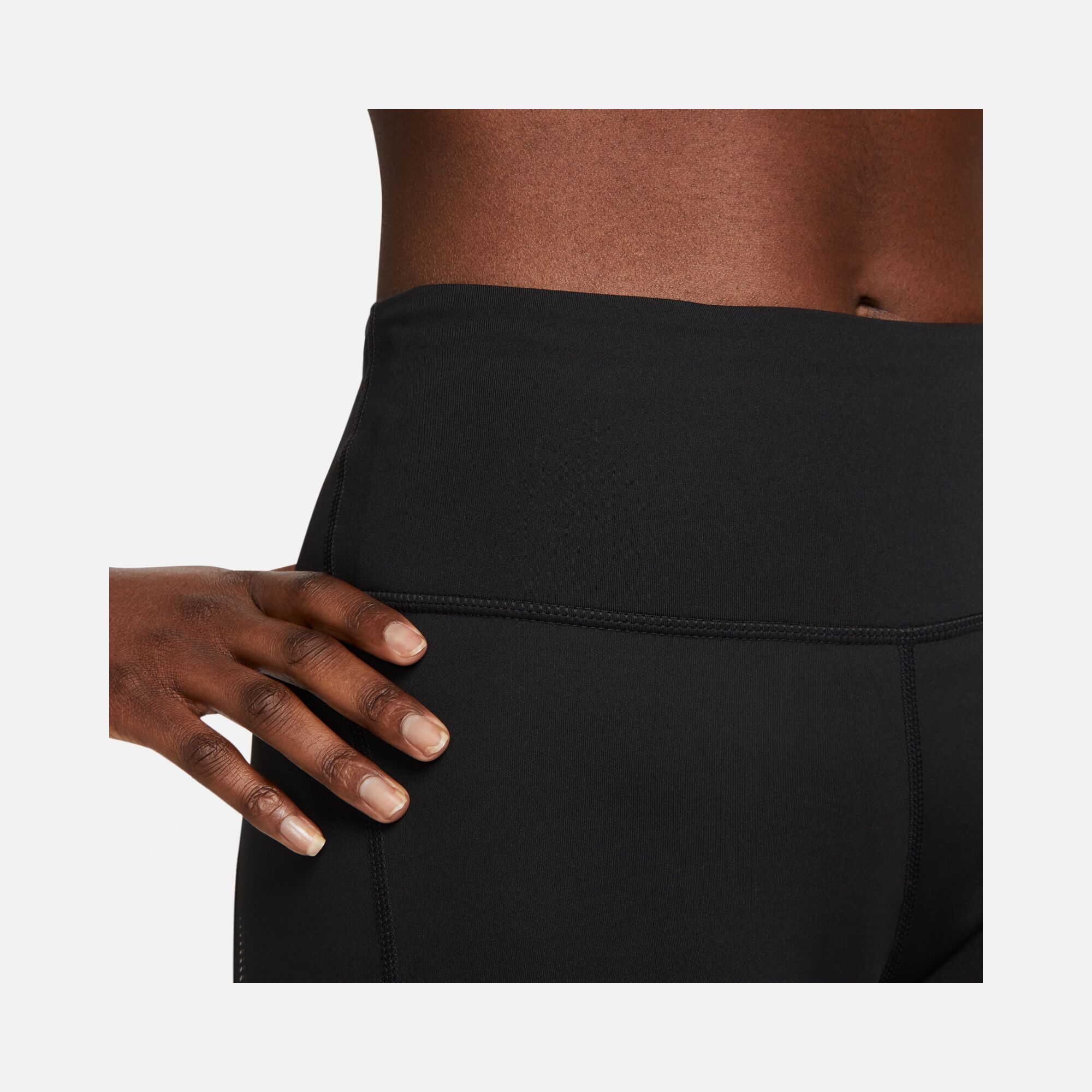 Nike Dri-Fit Fast Mid-Rise Swoosh HBR Graphic 7/8 Running Kadın Tayt