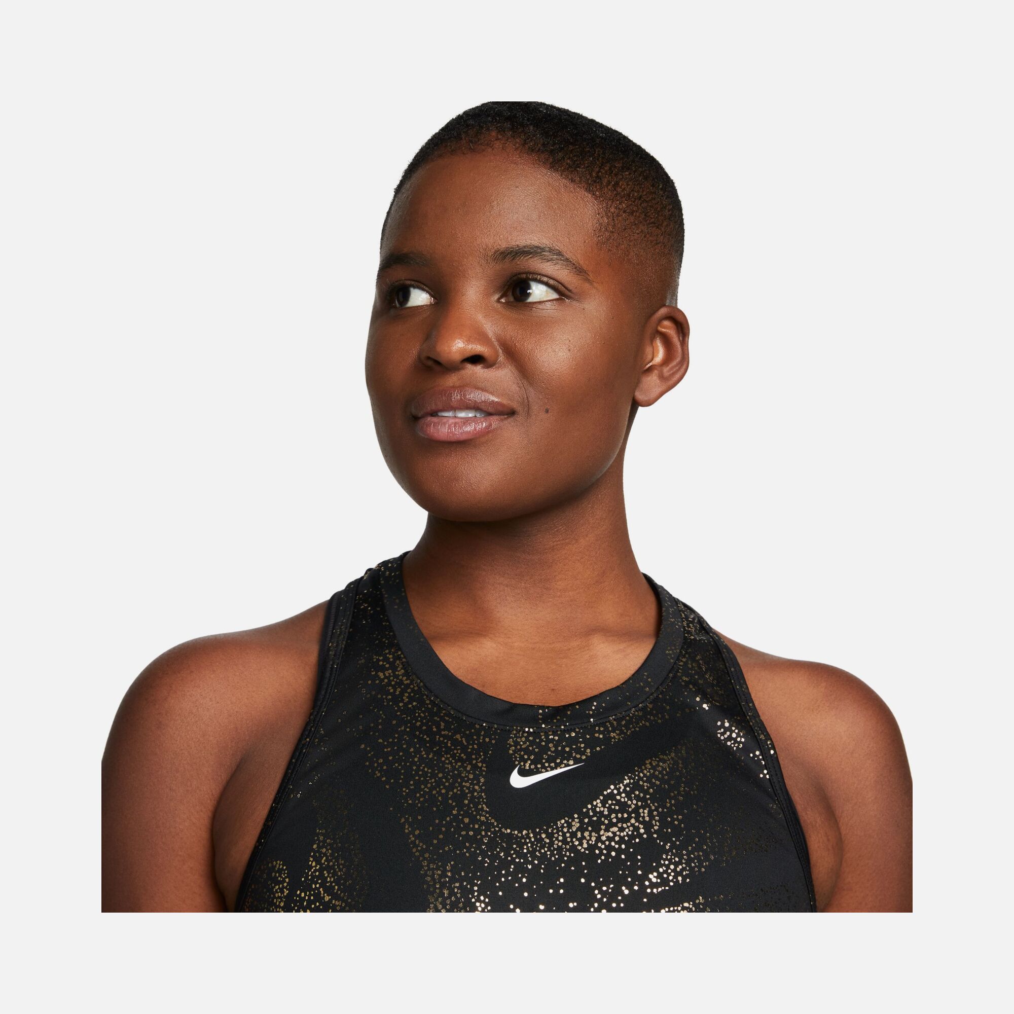 Nike Dri-Fit One Sparkle Swoosh Graphics Training Kadın Atlet