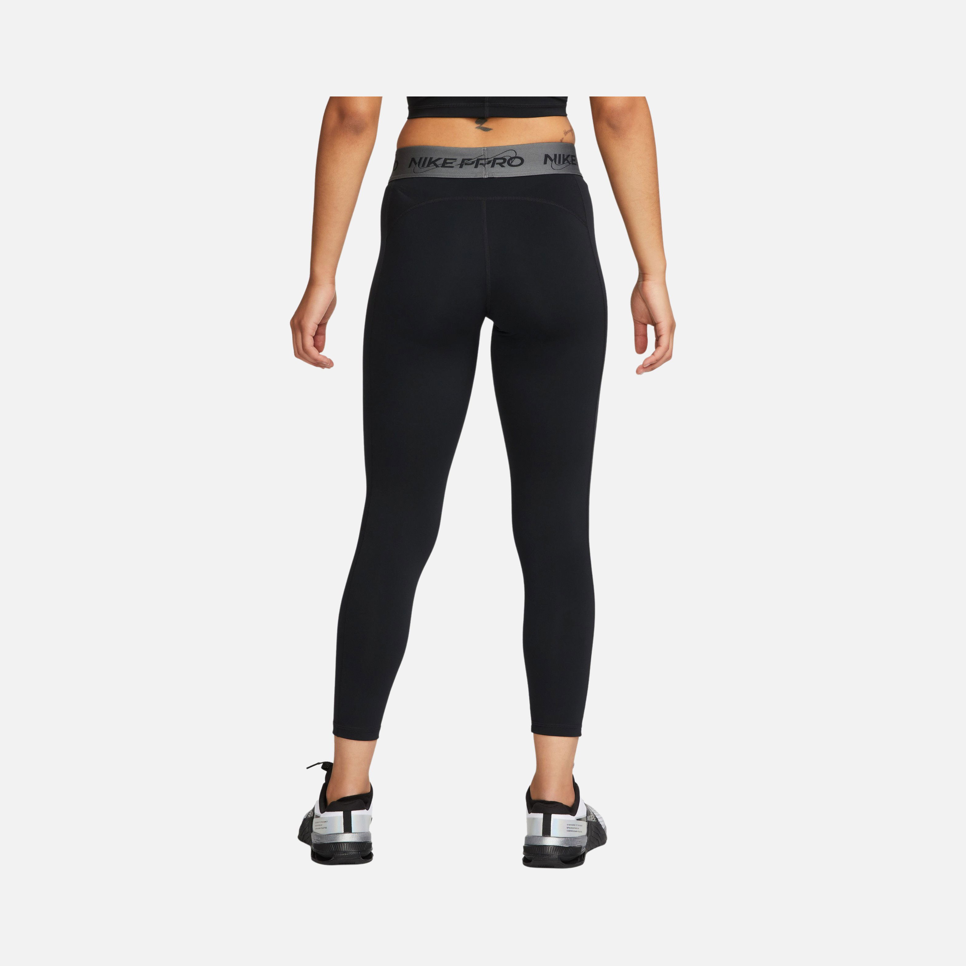 Nike Pro Dri-Fit Mid-Rise 7/8 Graphic Training Kadın Tayt