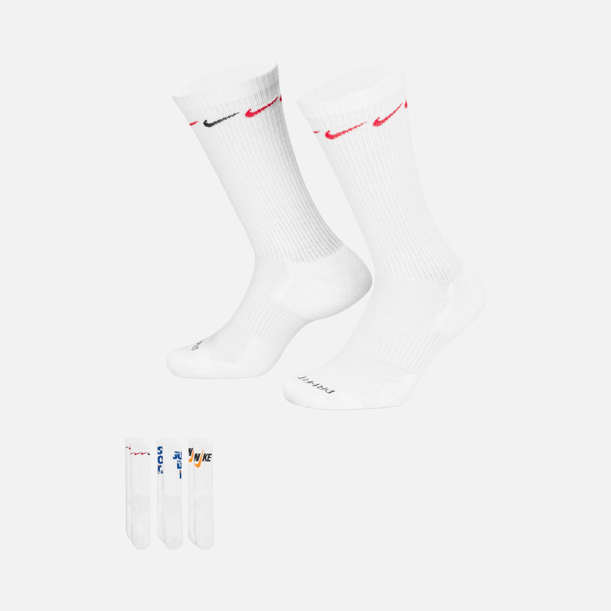 Nike Everyday Plus Cushioned Athletic Training (3 Pairs) Unisex Çorap