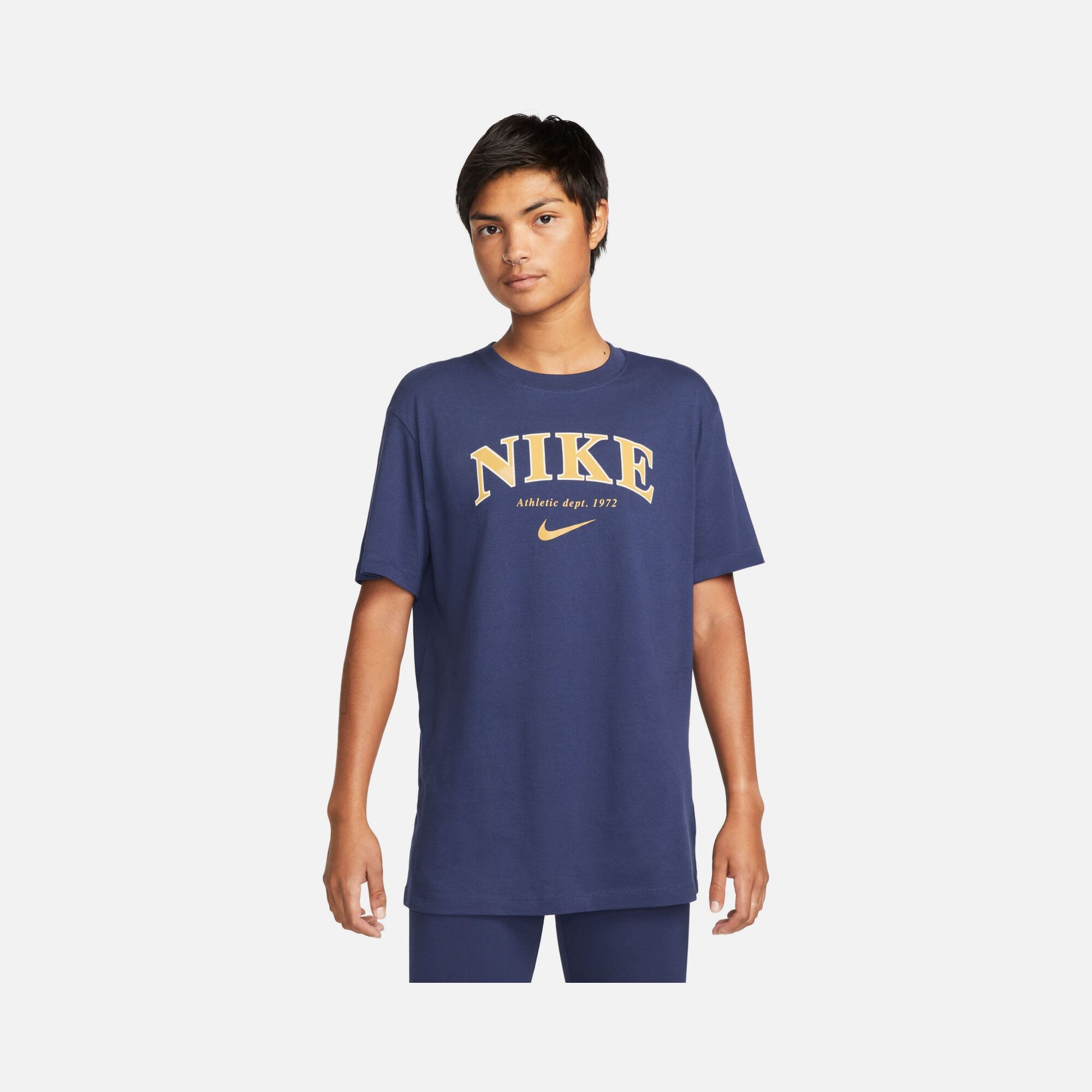 Nike Sportswear Phoenix Printed Boyfriend Short-Sleeve Kadın Tişört