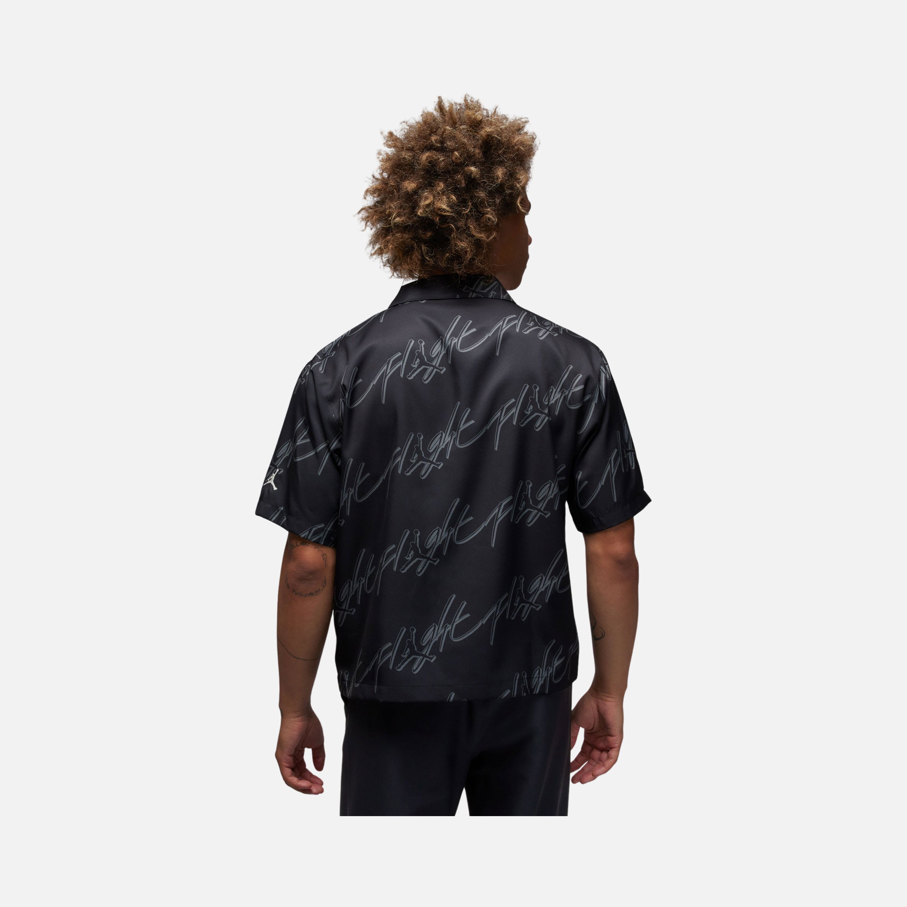 Nike Jordan Essentials Graphics Full-Button Short-Sleeve Erkek Gömlek