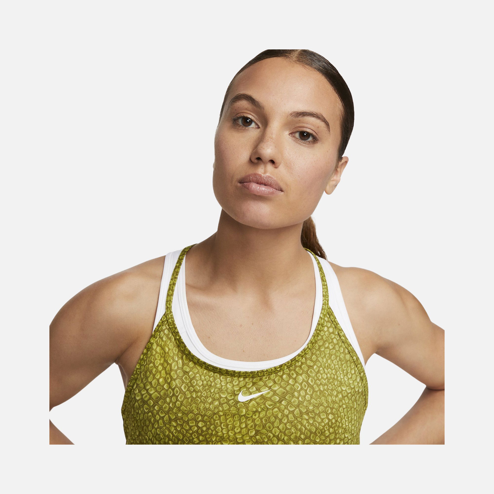 Nike Dri-Fit One Printed Crop Training Kadın Atlet