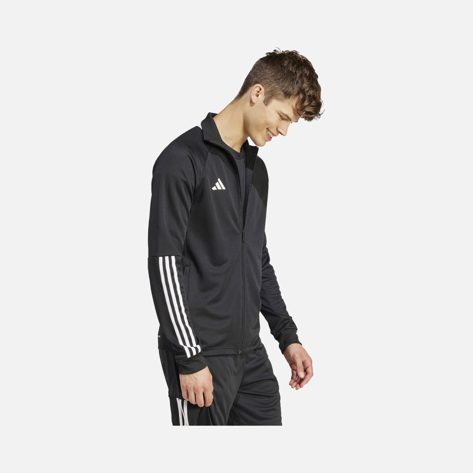 adidas Sereno AEROREADY Cut 3-Stripes Slim Full-Zip Erkek Sweatshirt