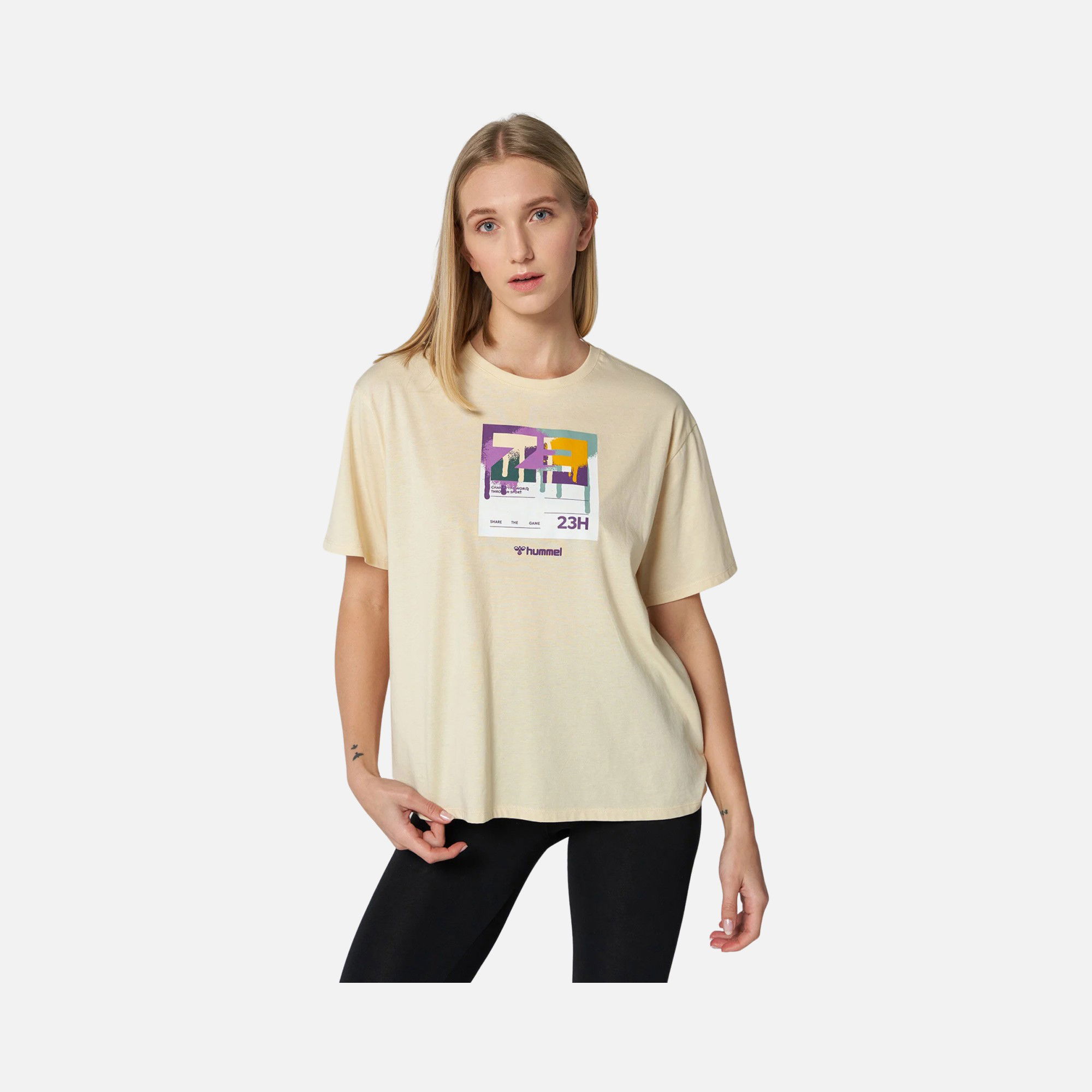 Hummel Sportswear Wisteria Oversize Short-Sleeve Kadın Tişört